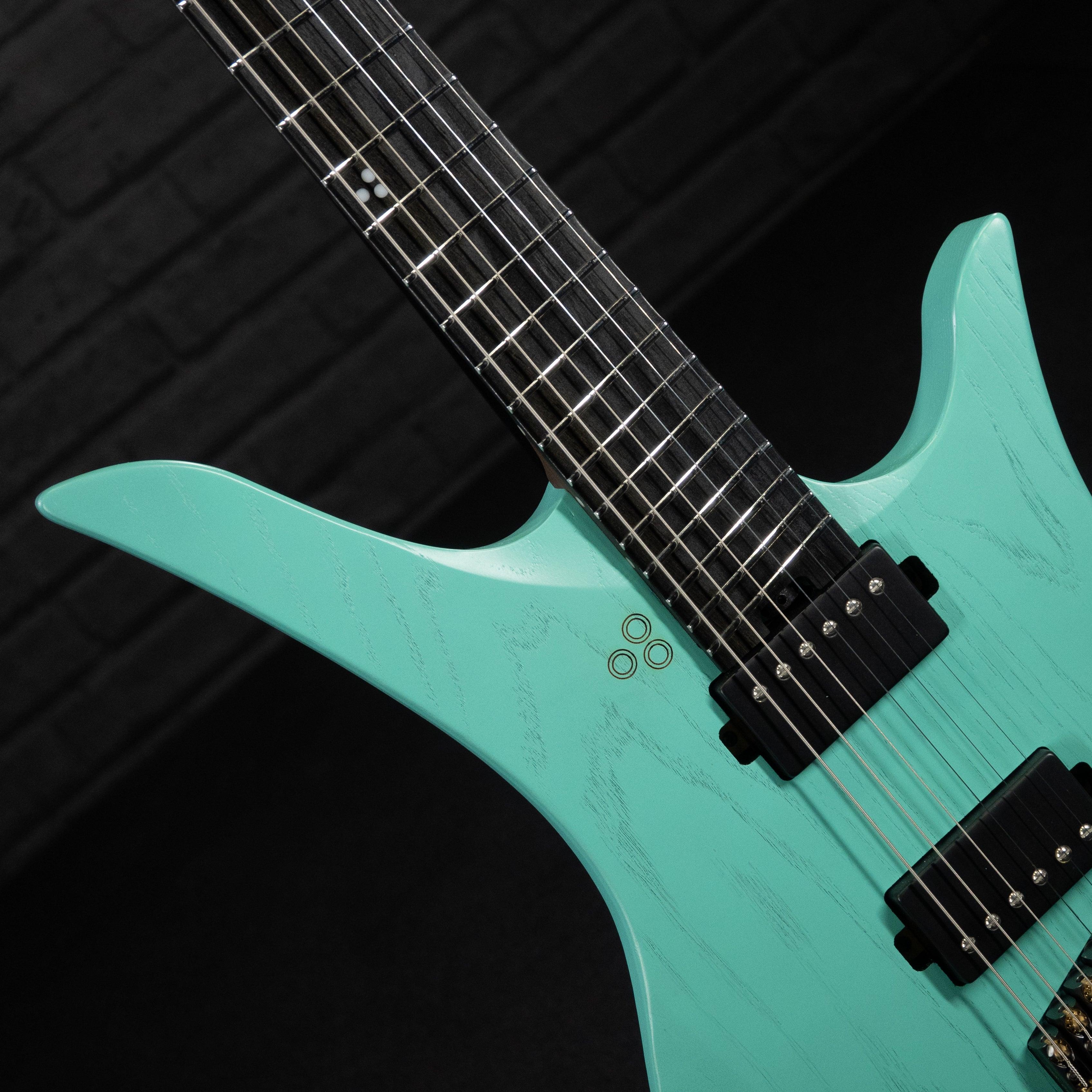 GOC C-Series Vajra 6 Electric Guitar (Worn Turquoise) - Impulse Music Co.