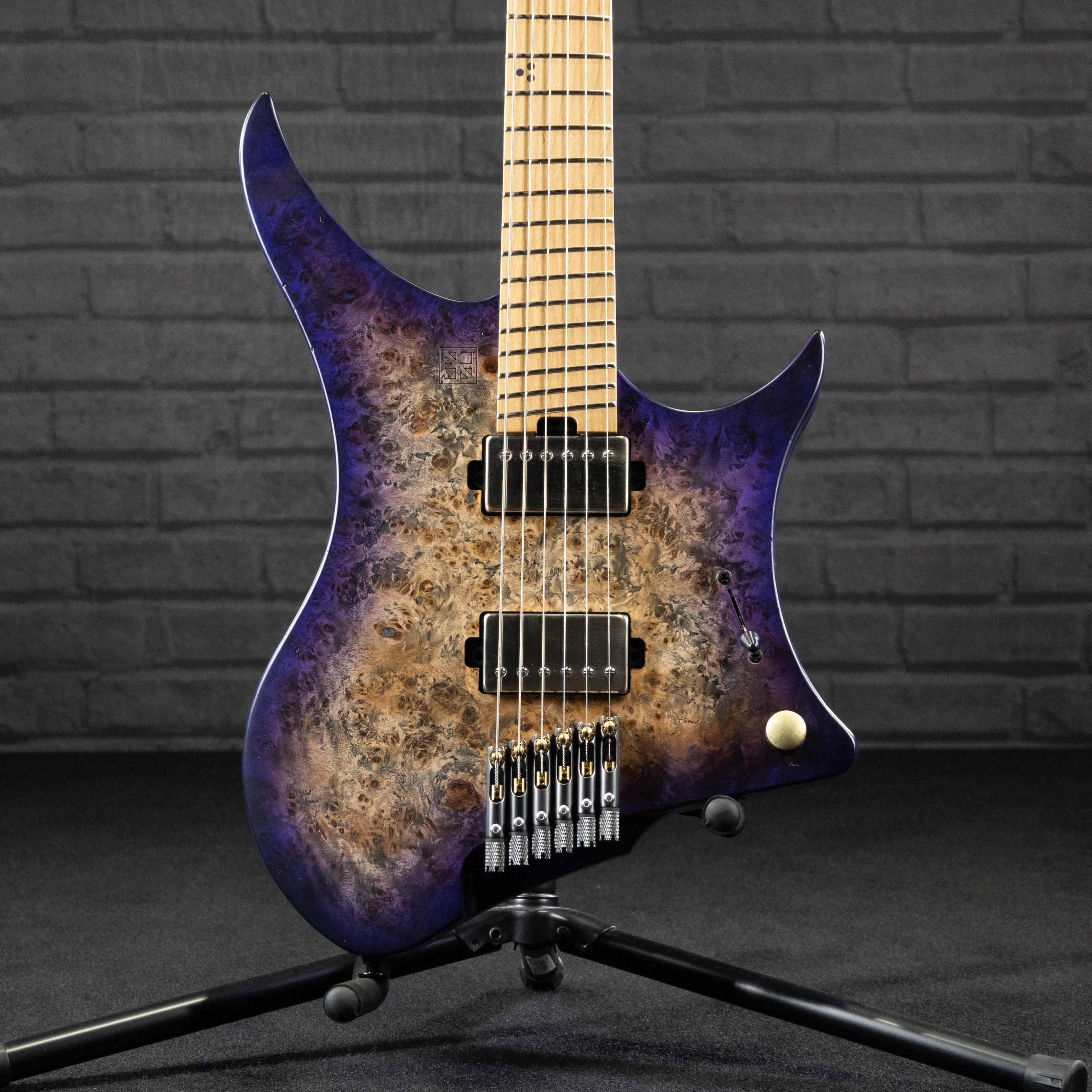GOC E Series Materia 6 Headless 6-String(Purple Burl Burst) - Impulse Music Co.