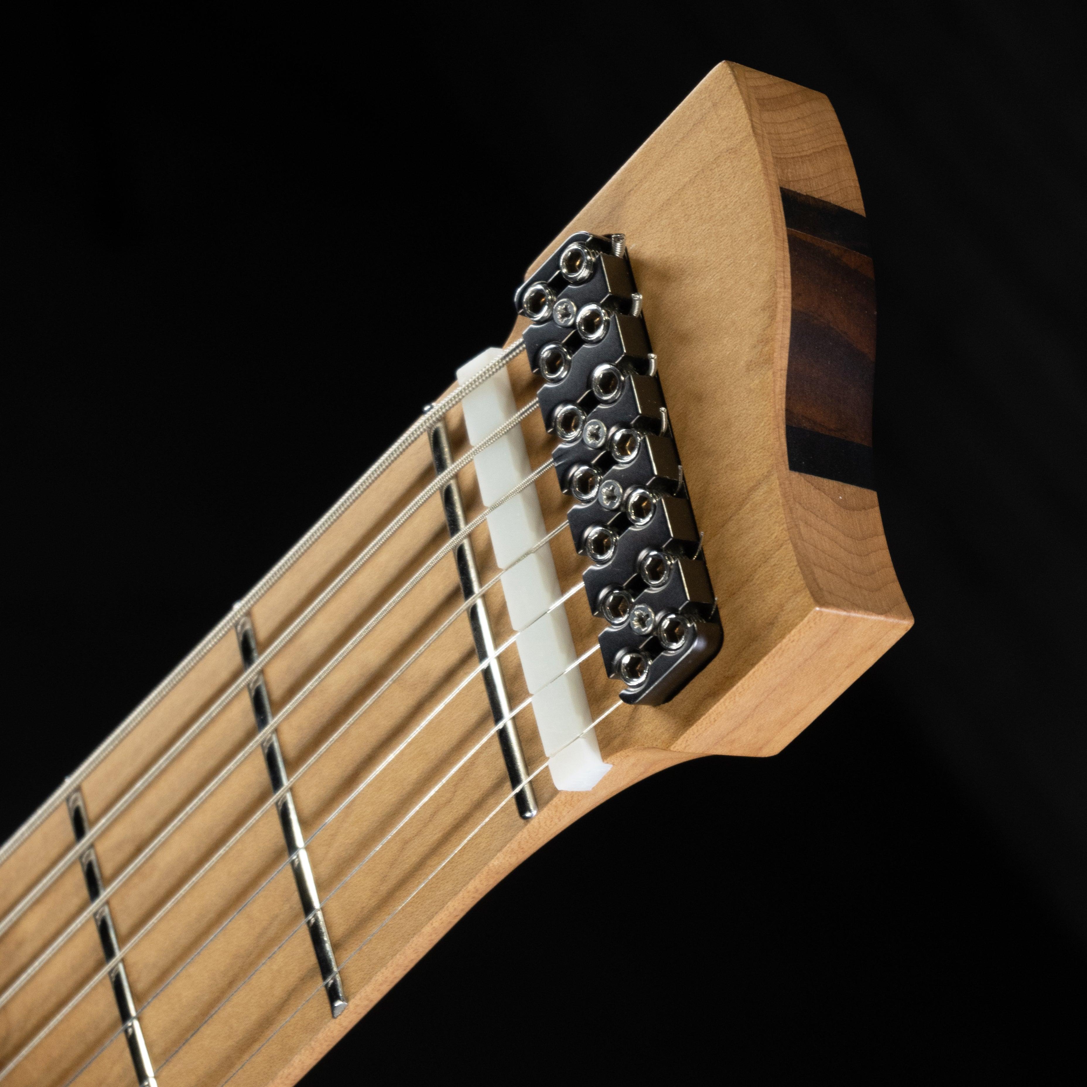 GOC E Series Materia 7 Headless 7-String(Emerald Burl Burst) - Impulse Music Co.