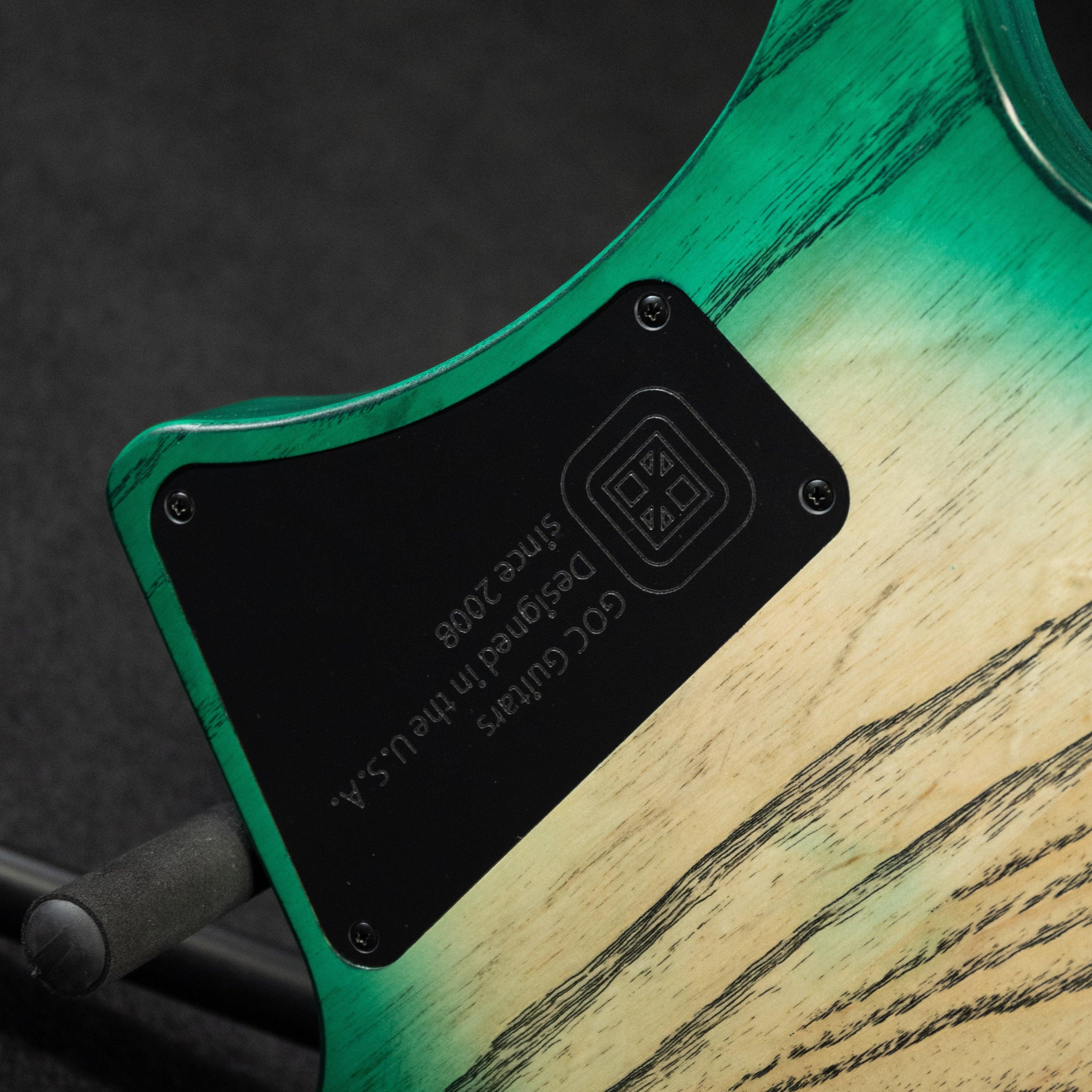 GOC E Series Materia 7 Headless 7-String(Emerald Burl Burst) - Impulse Music Co.