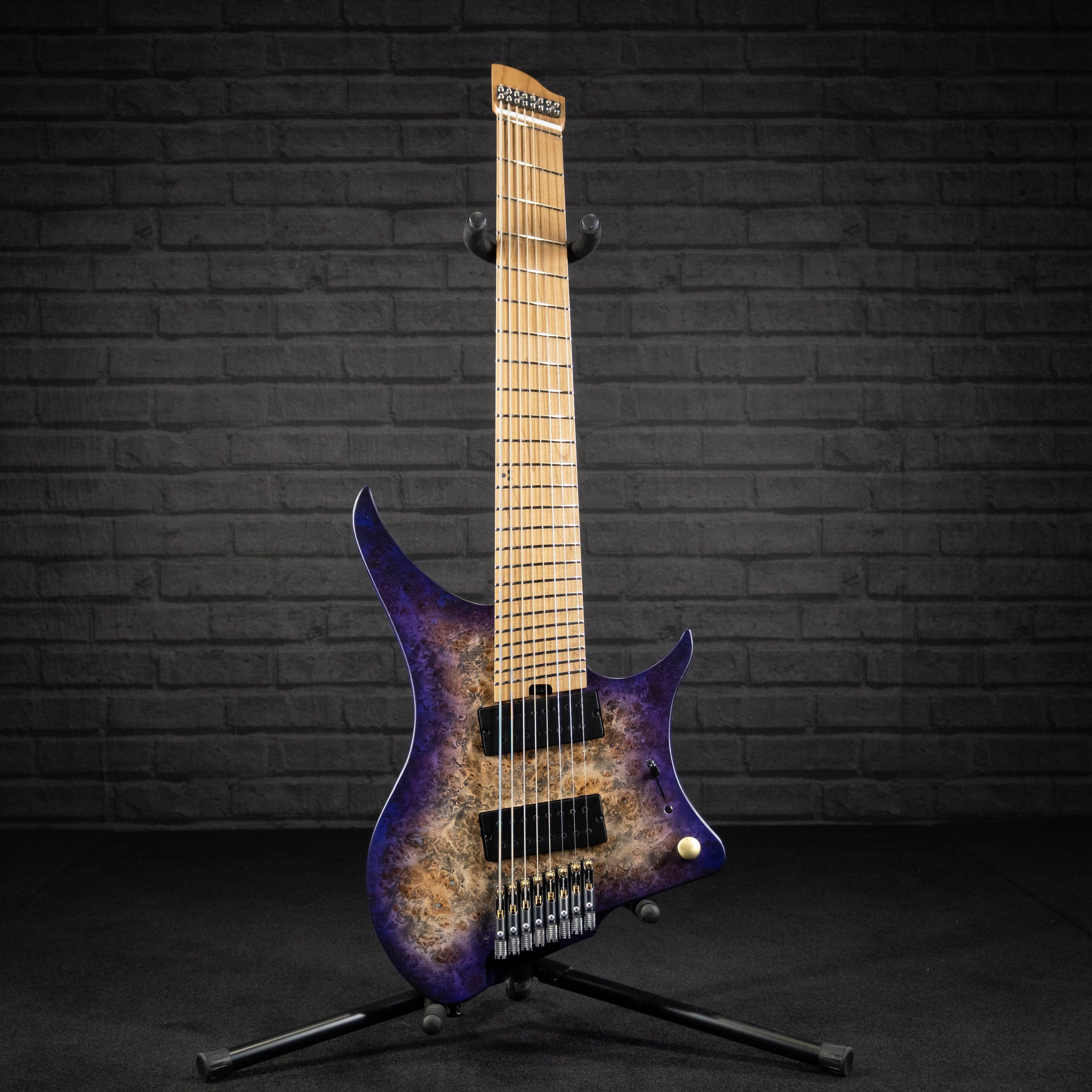 GOC E Series Materia 8 Headless 8-String(Purple Burl Burst) - Impulse Music Co.