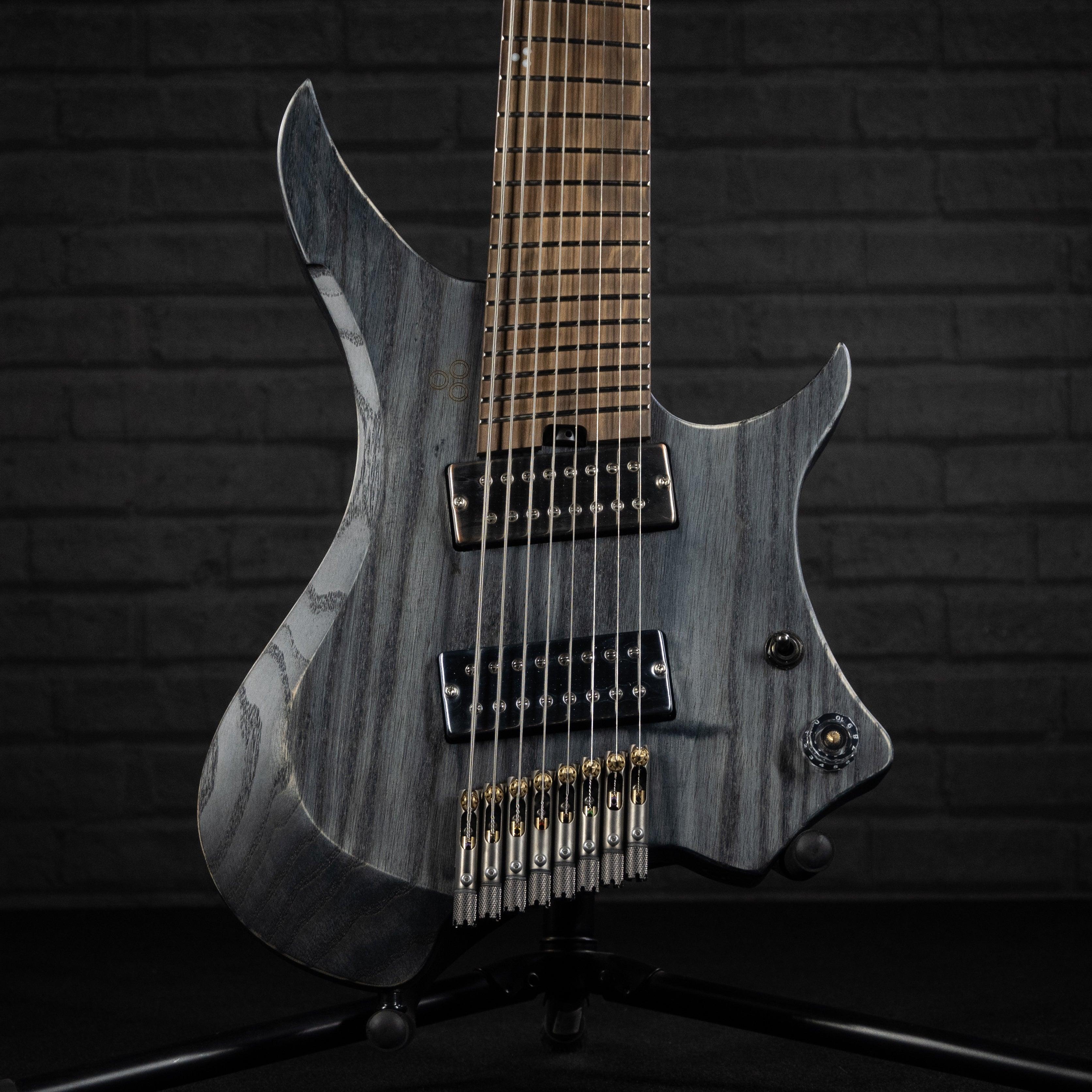 GOC Ilumina Headless Guitar 8 String IH8ROB (Relic Obsidian) - Impulse Music Co.