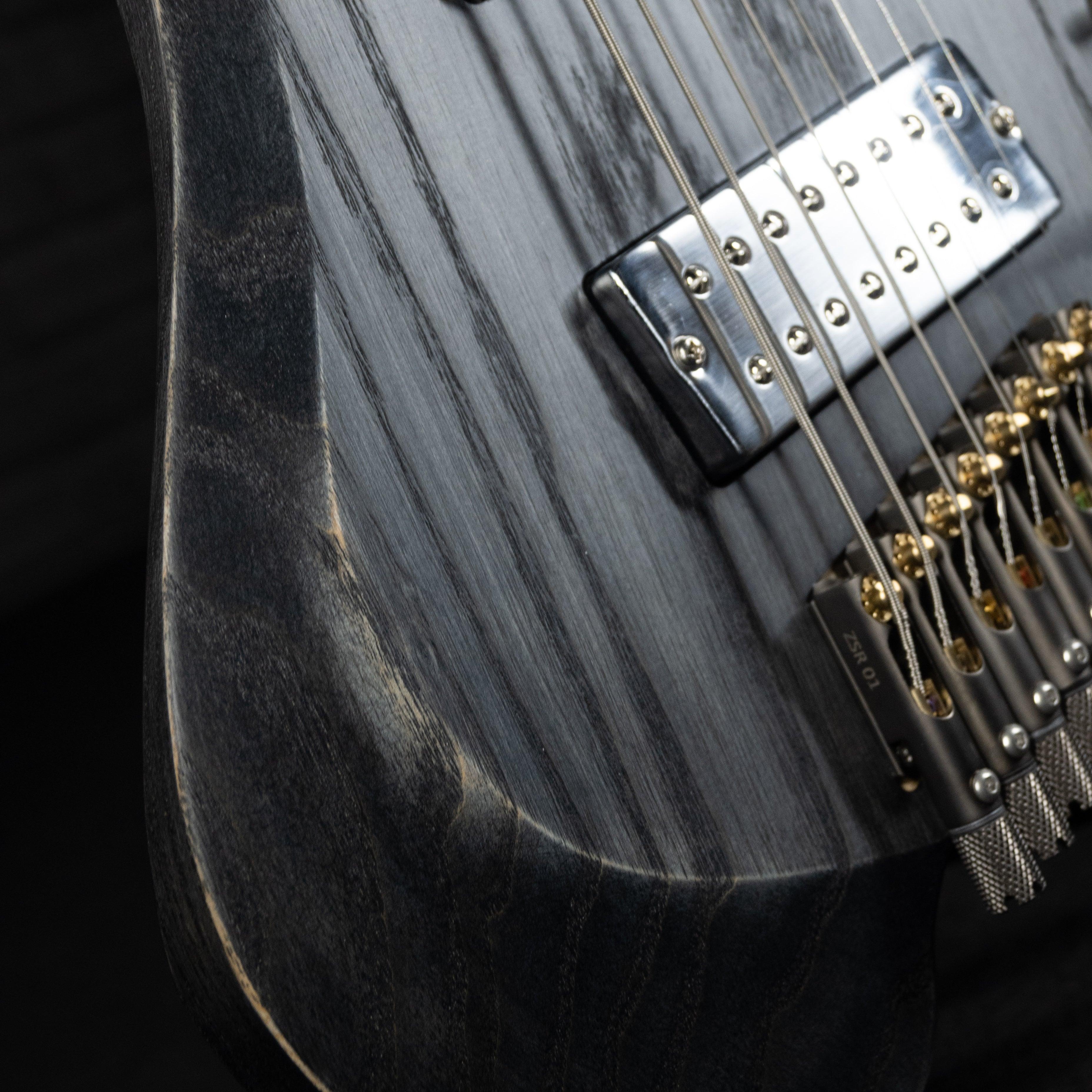 GOC Ilumina Headless Guitar 8 String IH8ROB (Relic Obsidian) - Impulse Music Co.