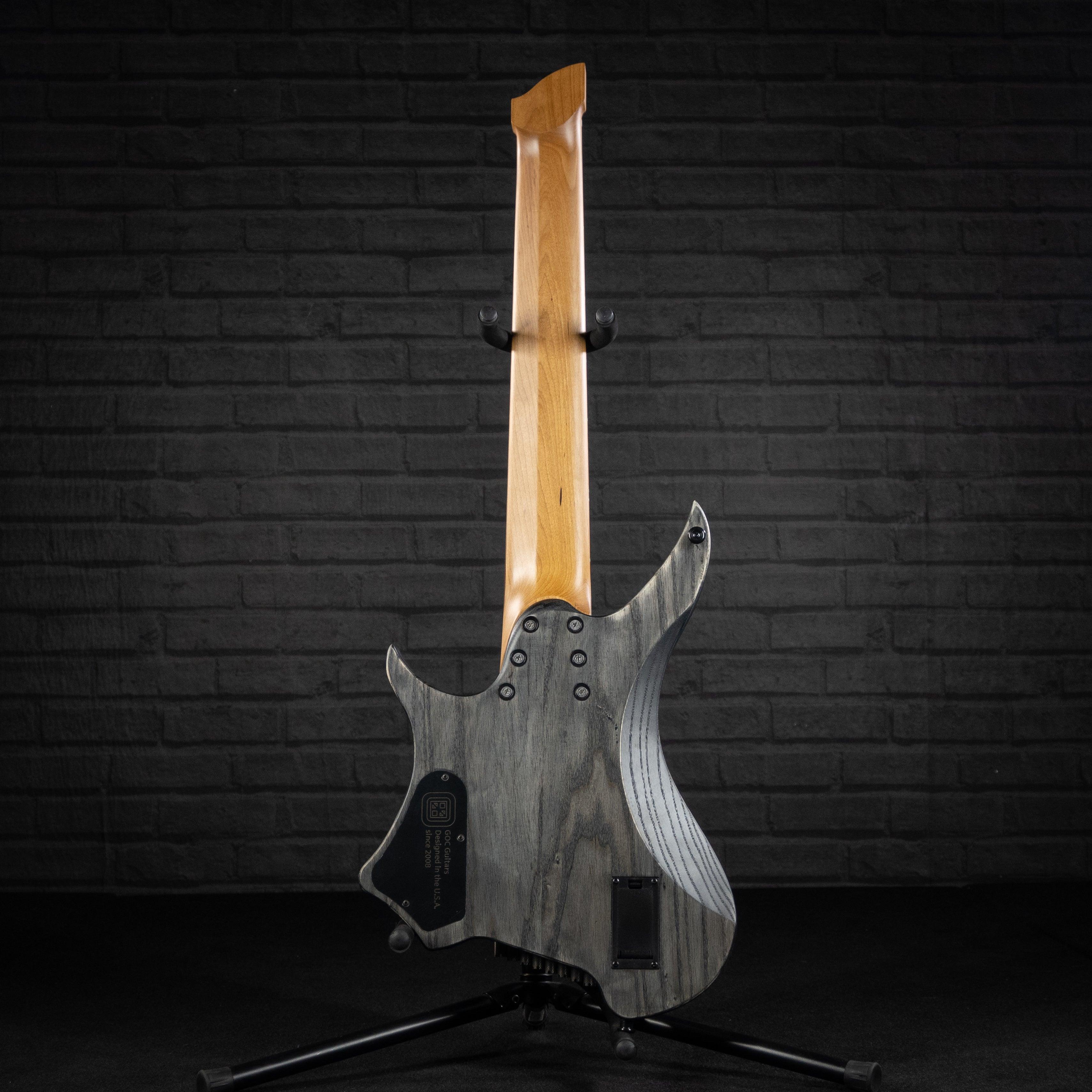 GOC Ilumina Headless Guitar 8 String IH8ROB (Relic Obsidian) - Impulse Music Co.