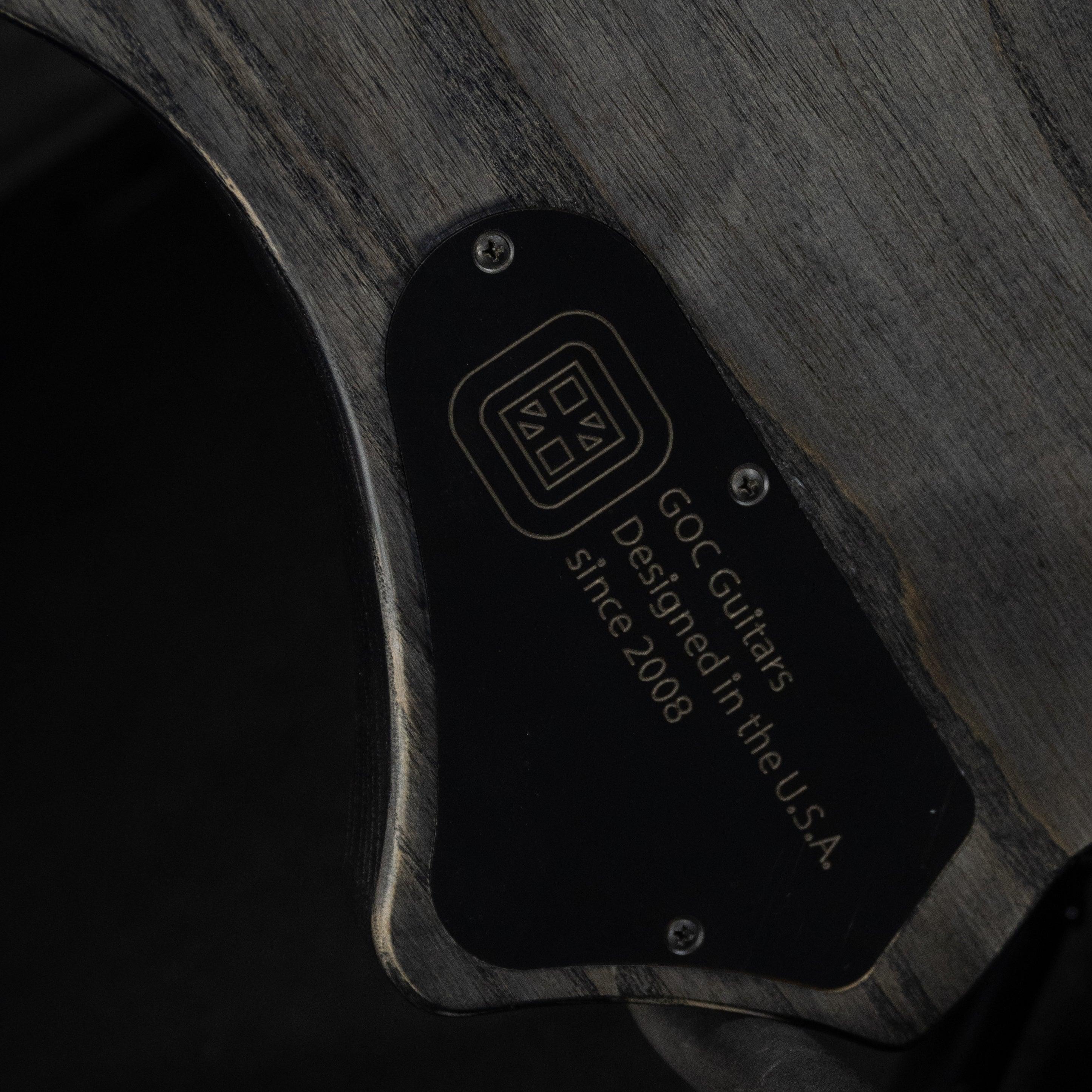 GOC Ilumina Headless Guitar 8 String IH8ROB (Relic Obsidian) - Impulse Music Co.