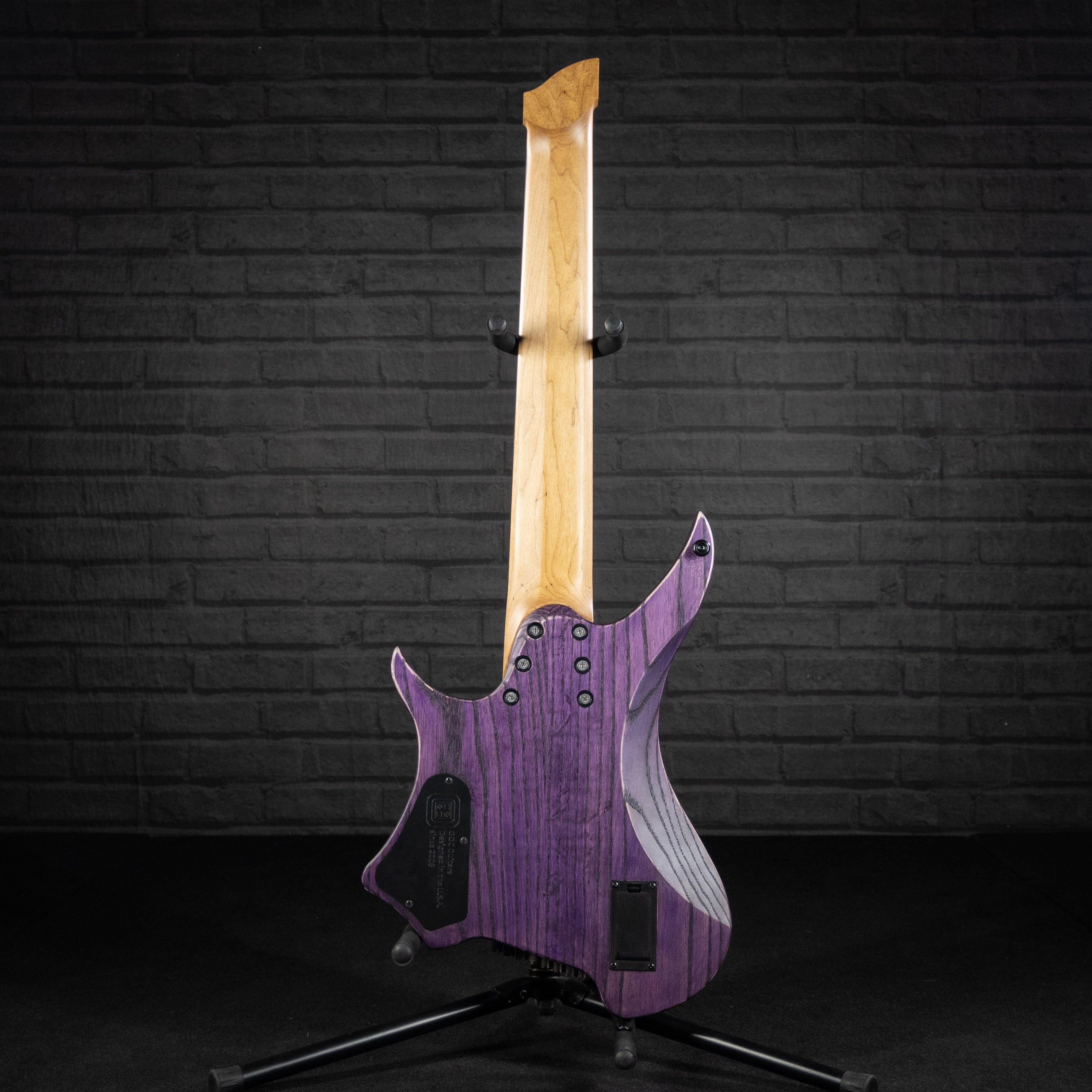 GOC Ilumina Headless Guitar 8 String IH8RPV (Relic Purple) - Impulse Music Co.