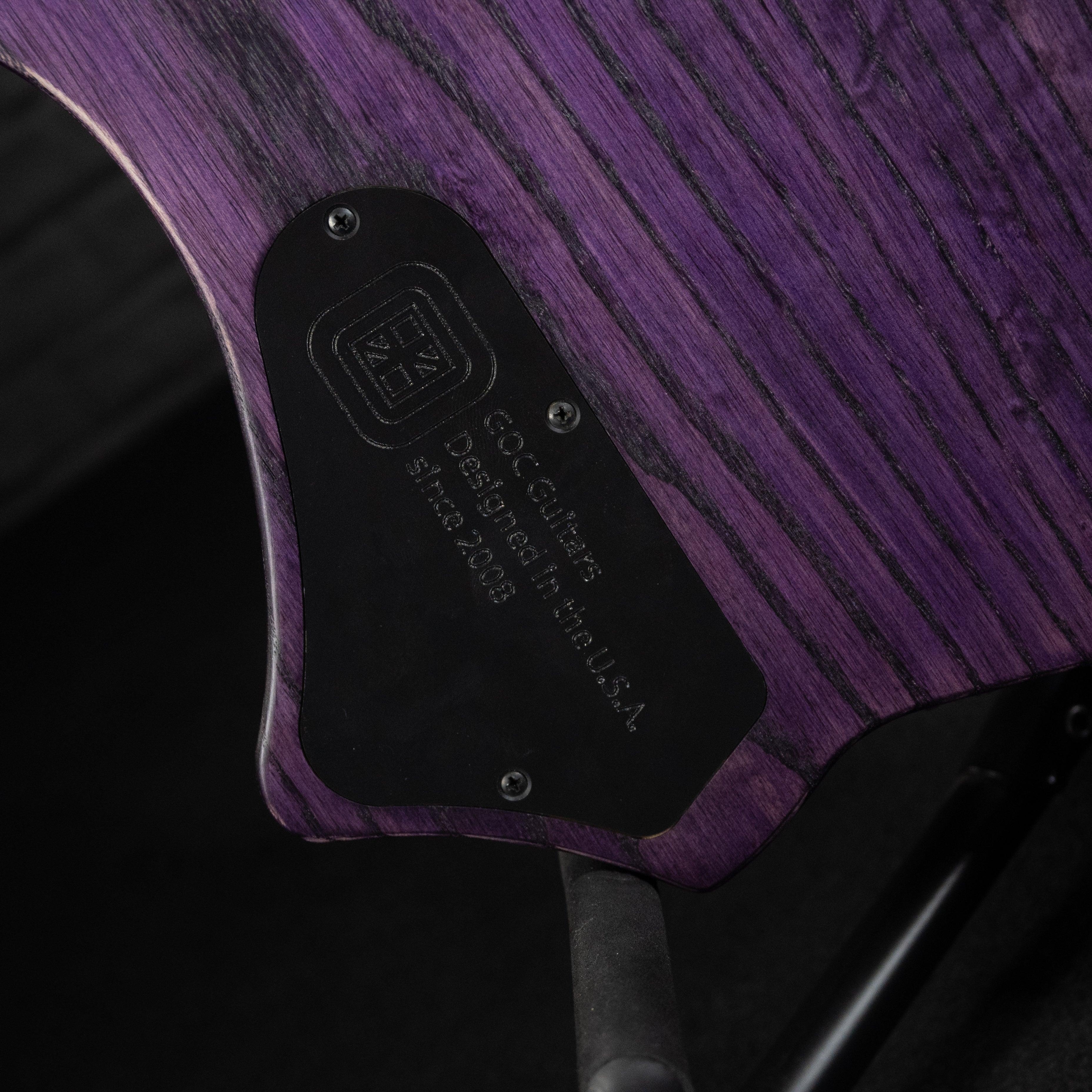 GOC Ilumina Headless Guitar 8 String IH8RPV (Relic Purple) - Impulse Music Co.