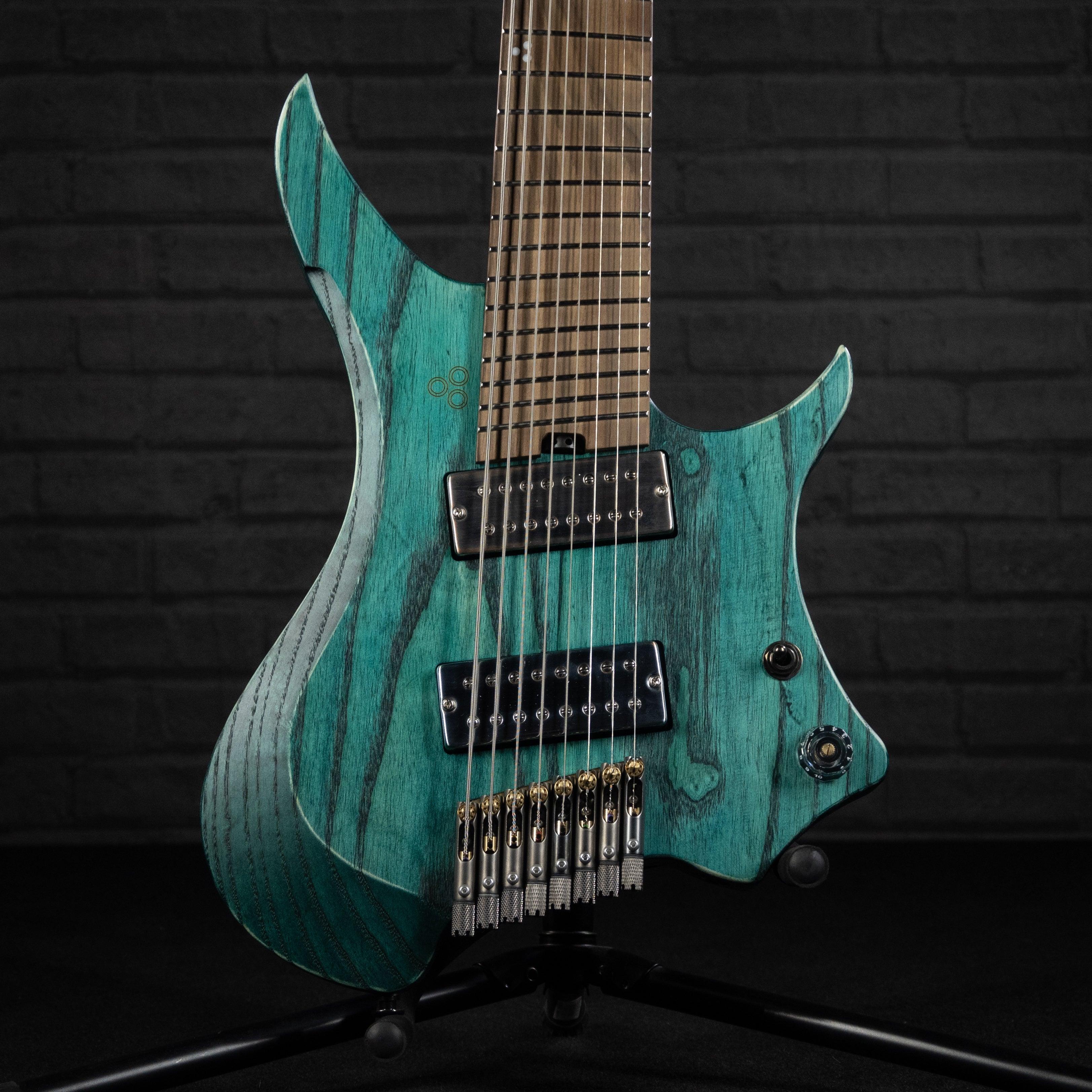 GOC Ilumina Headless Guitar 8 String IH8RTQ (Relic Turquoise) - Impulse Music Co.