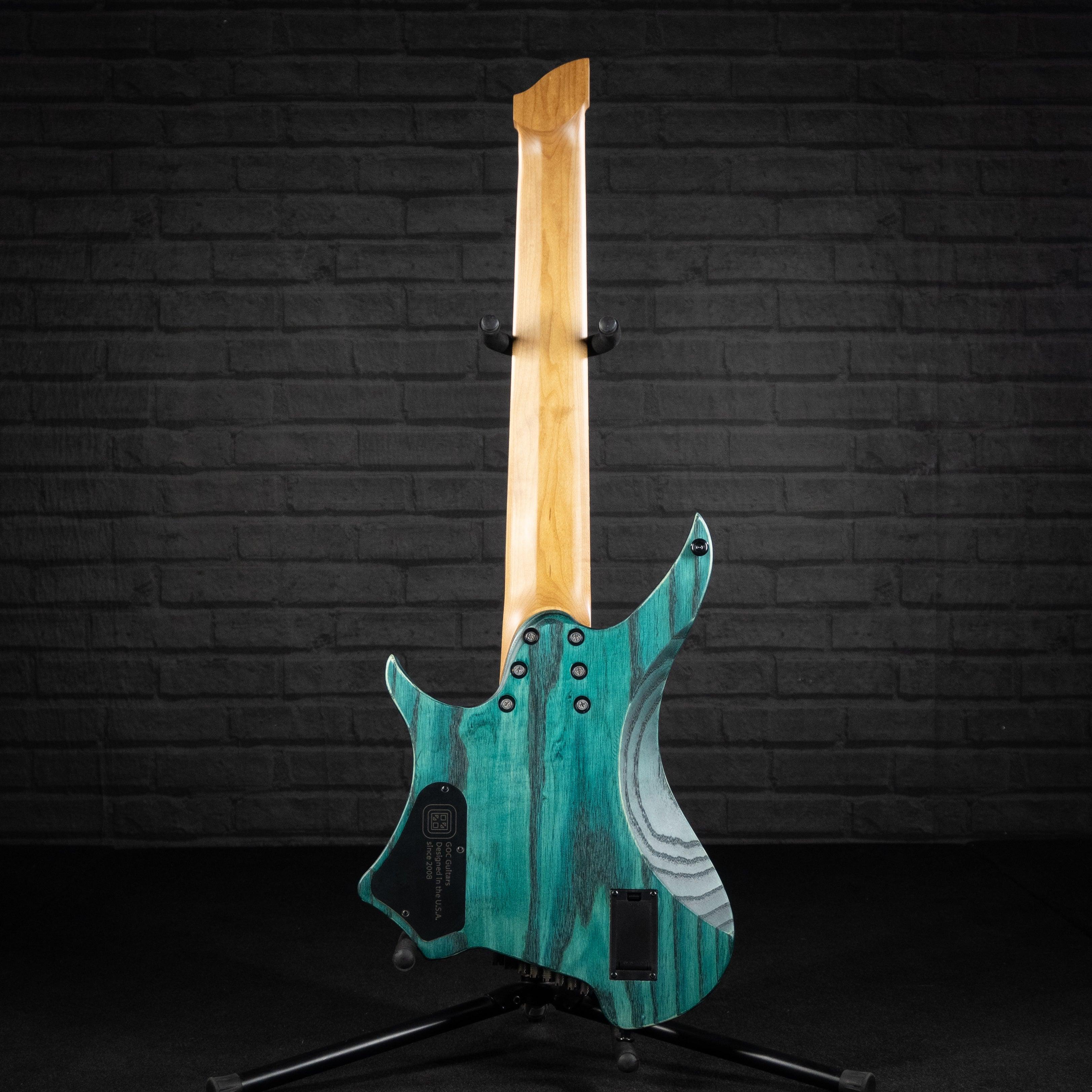 GOC Ilumina Headless Guitar 8 String IH8RTQ (Relic Turquoise) - Impulse Music Co.