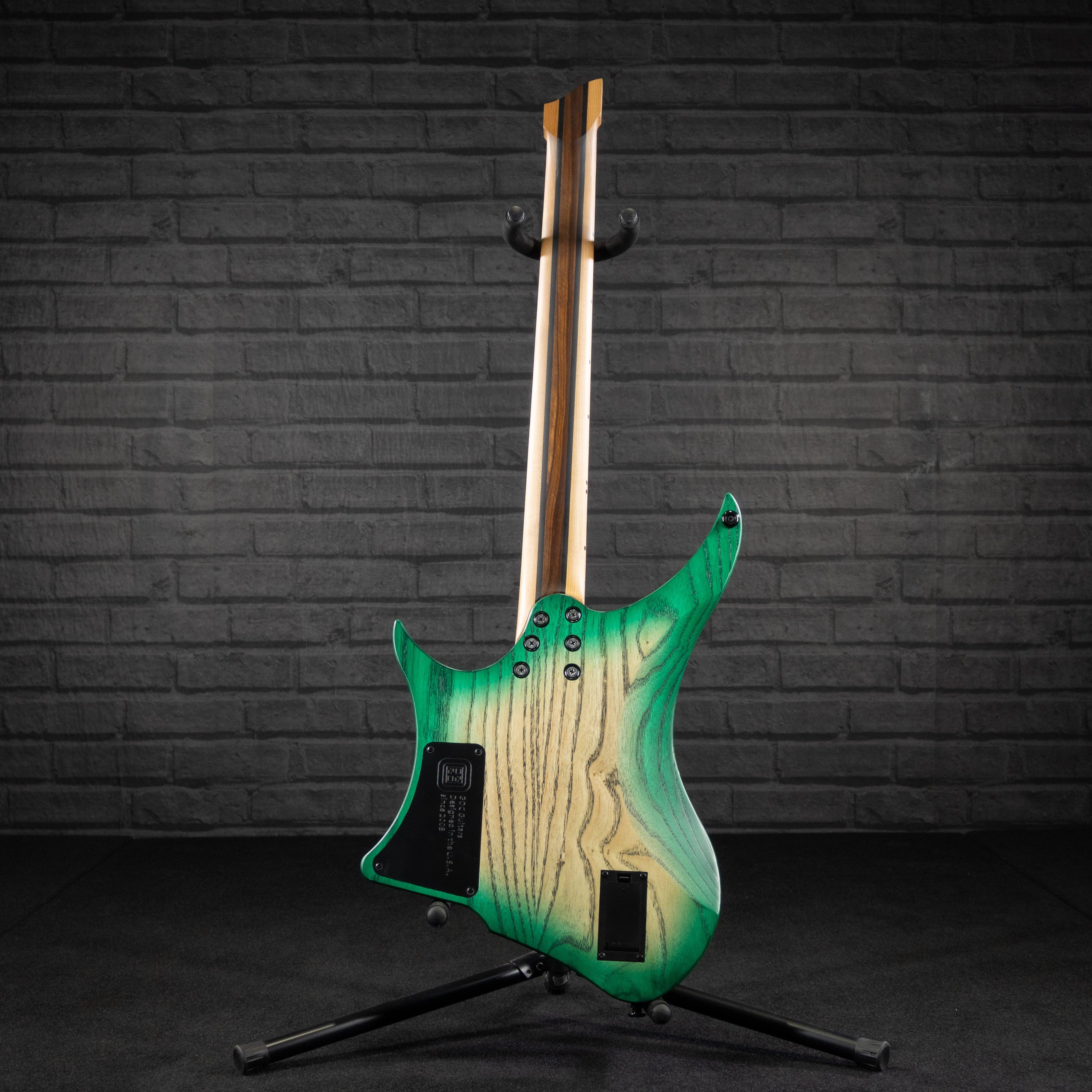 GOC Materia 6 Headless 6-String(Emerald Burl Burst) - Impulse Music Co.