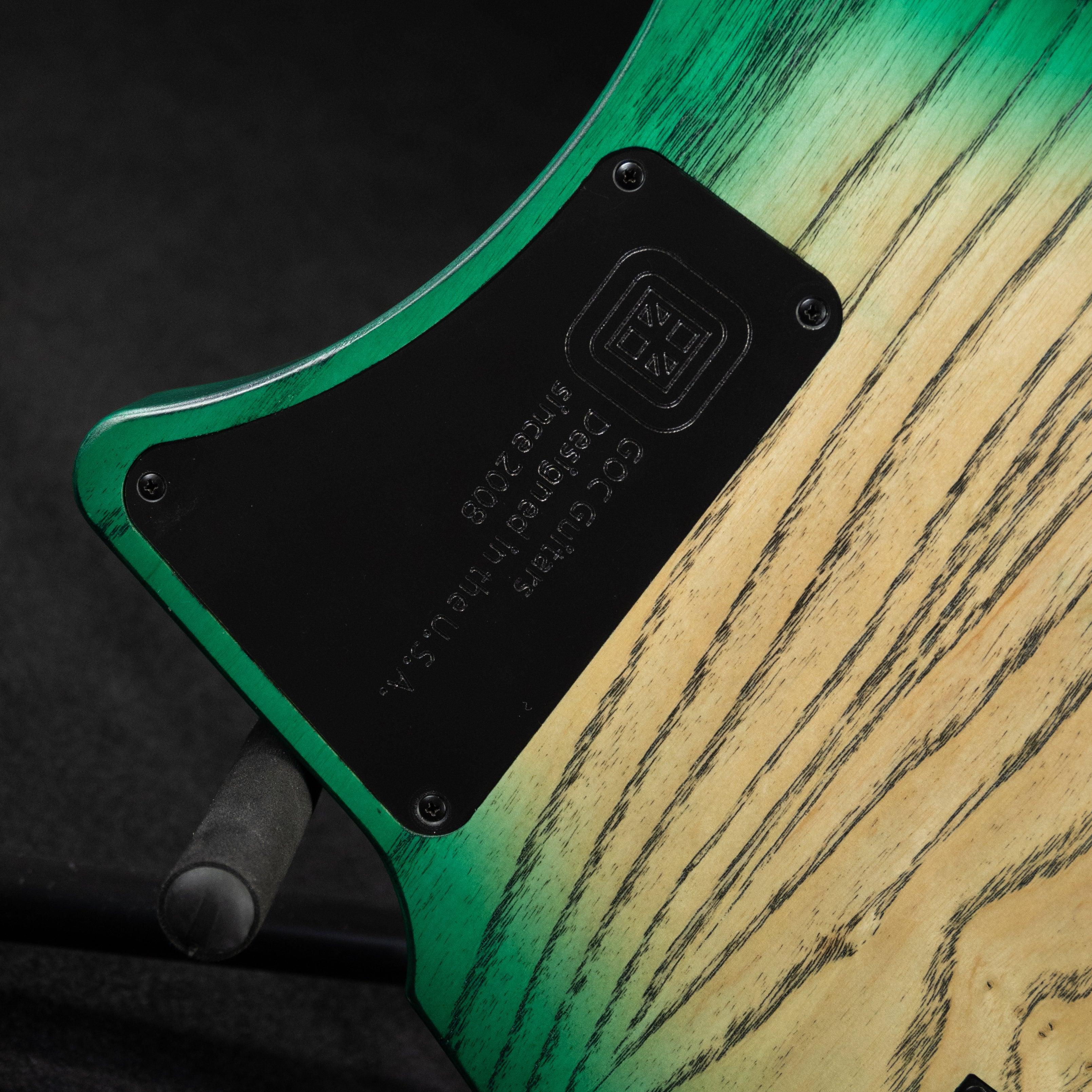 GOC Materia 6 Headless 6-String(Emerald Burl Burst) - Impulse Music Co.