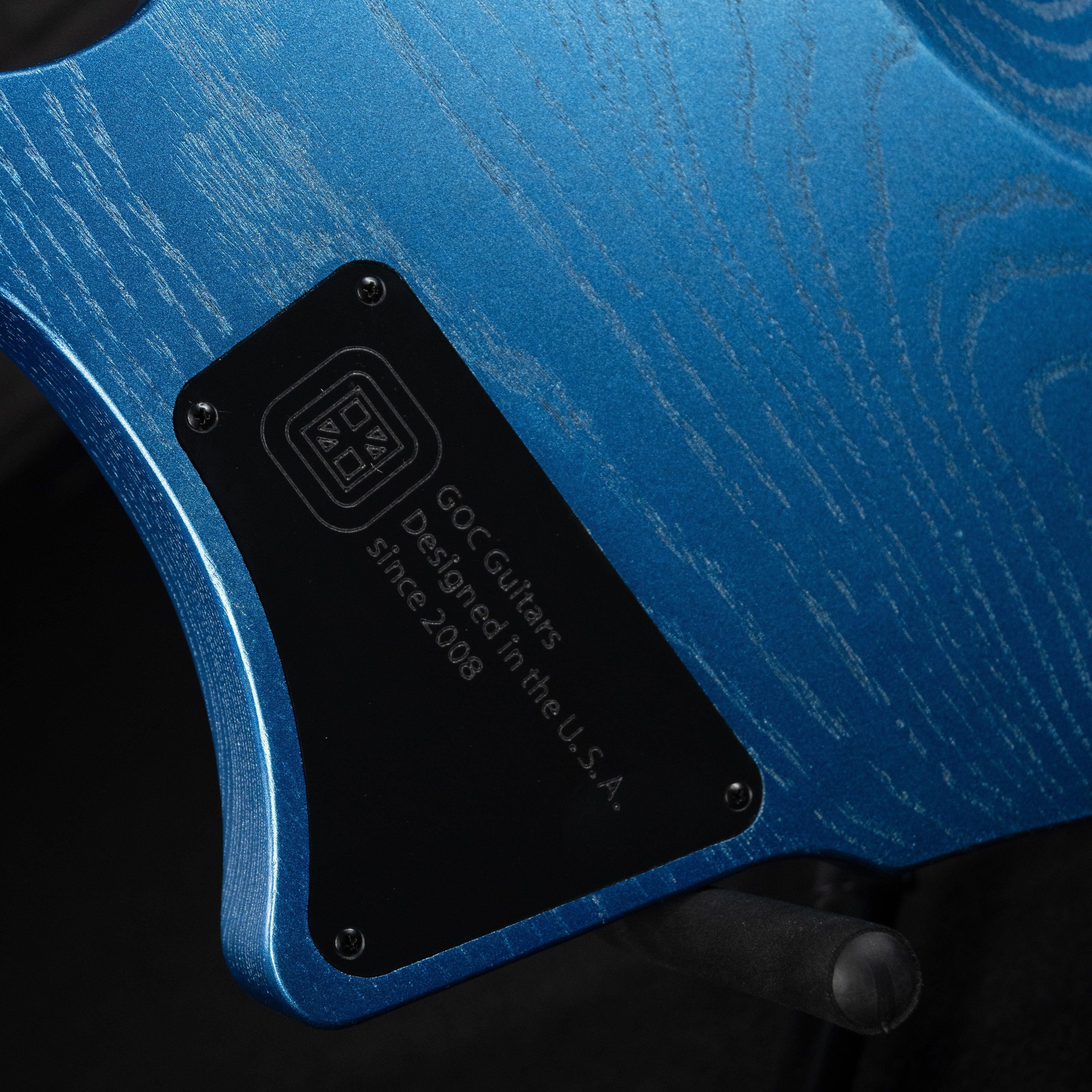 GOC Materia 7 String C-Series AON (Metallic Azure) - Impulse Music Co.