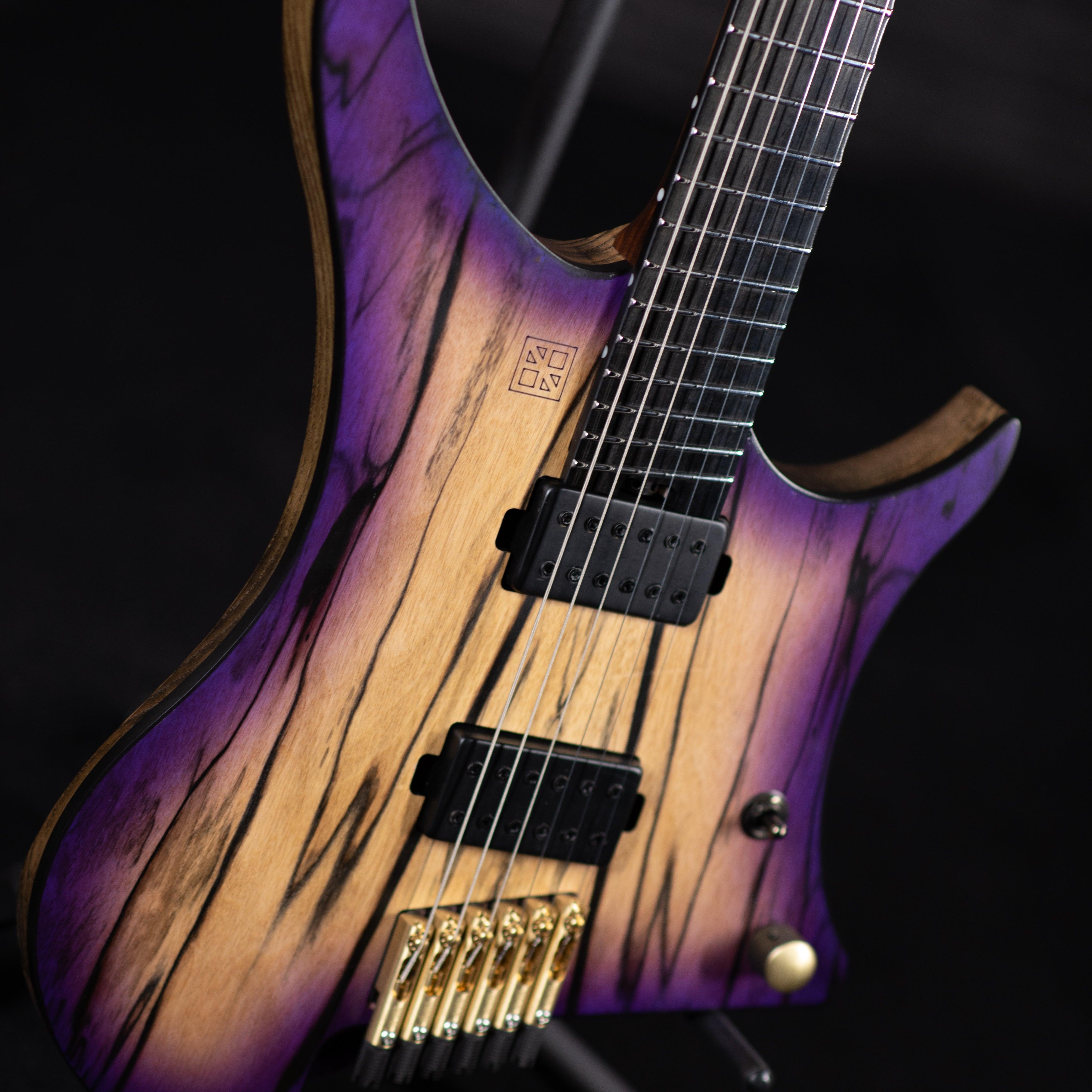 GOC Materia Headless 6 String (Palemoon Ebony Purpleburst) - Impulse Music Co.