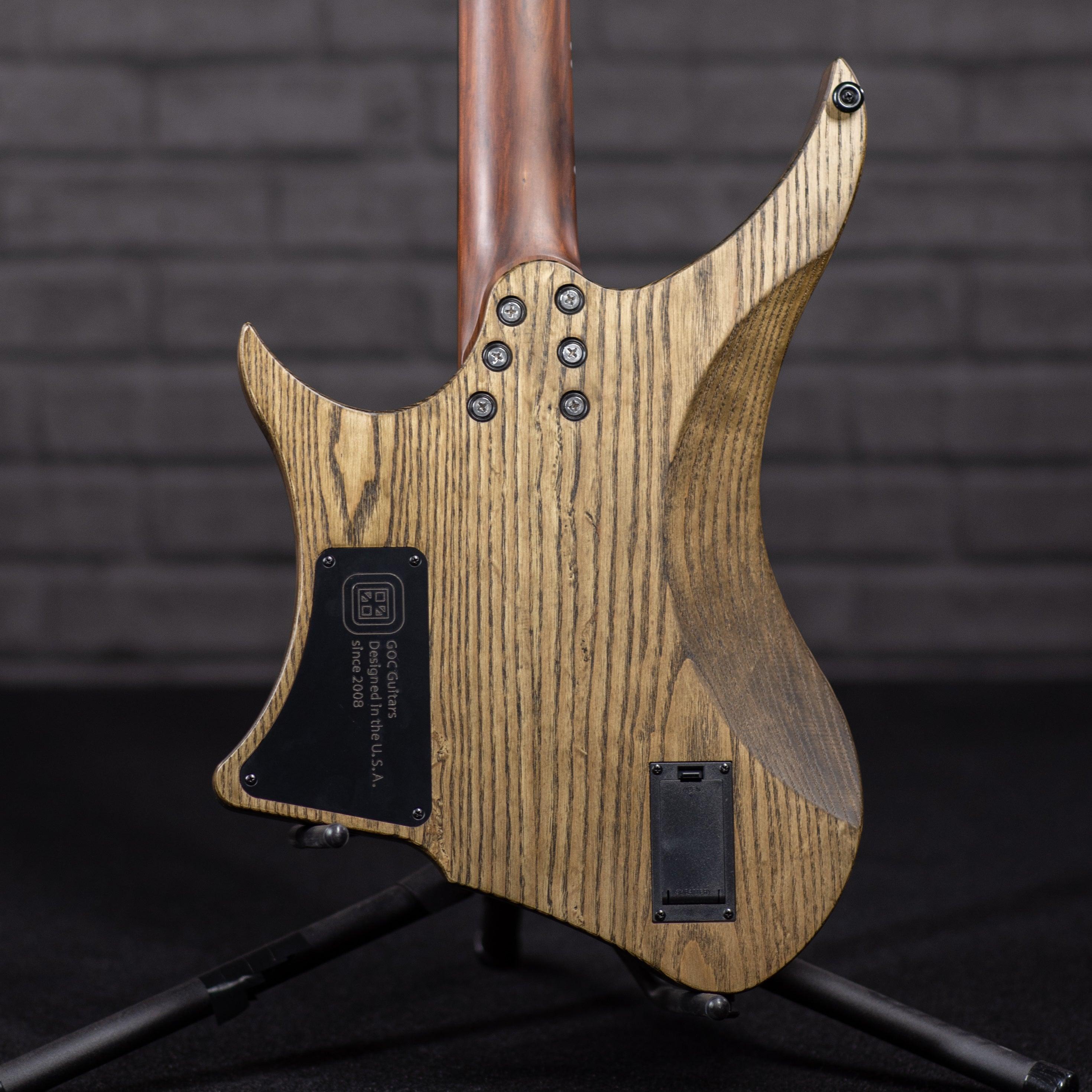 GOC Materia Headless 6 String (Palemoon Ebony Purpleburst) - Impulse Music Co.