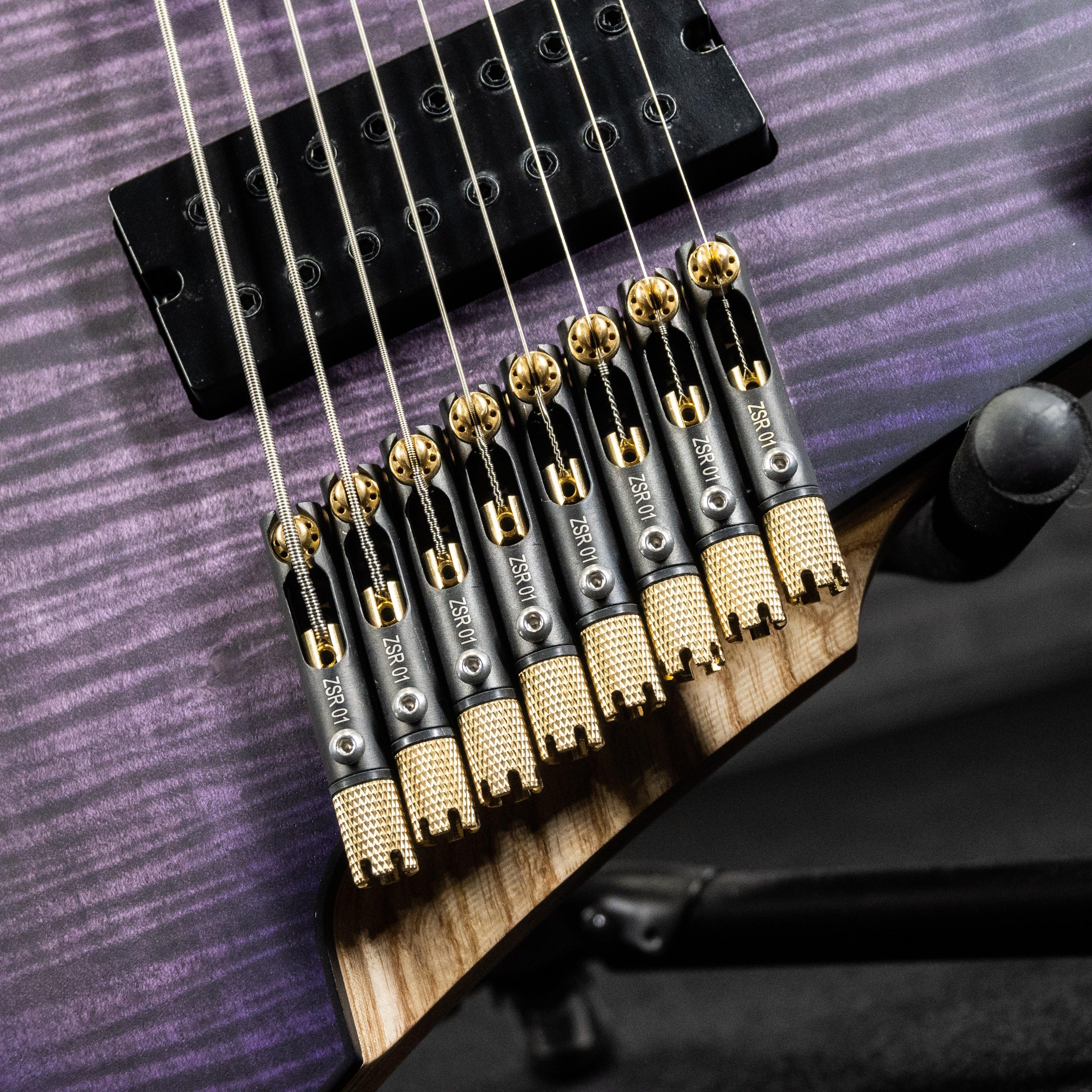 GOC Materia Headless 8 String Masterbuilt (Worn Violet) - Impulse Music Co.