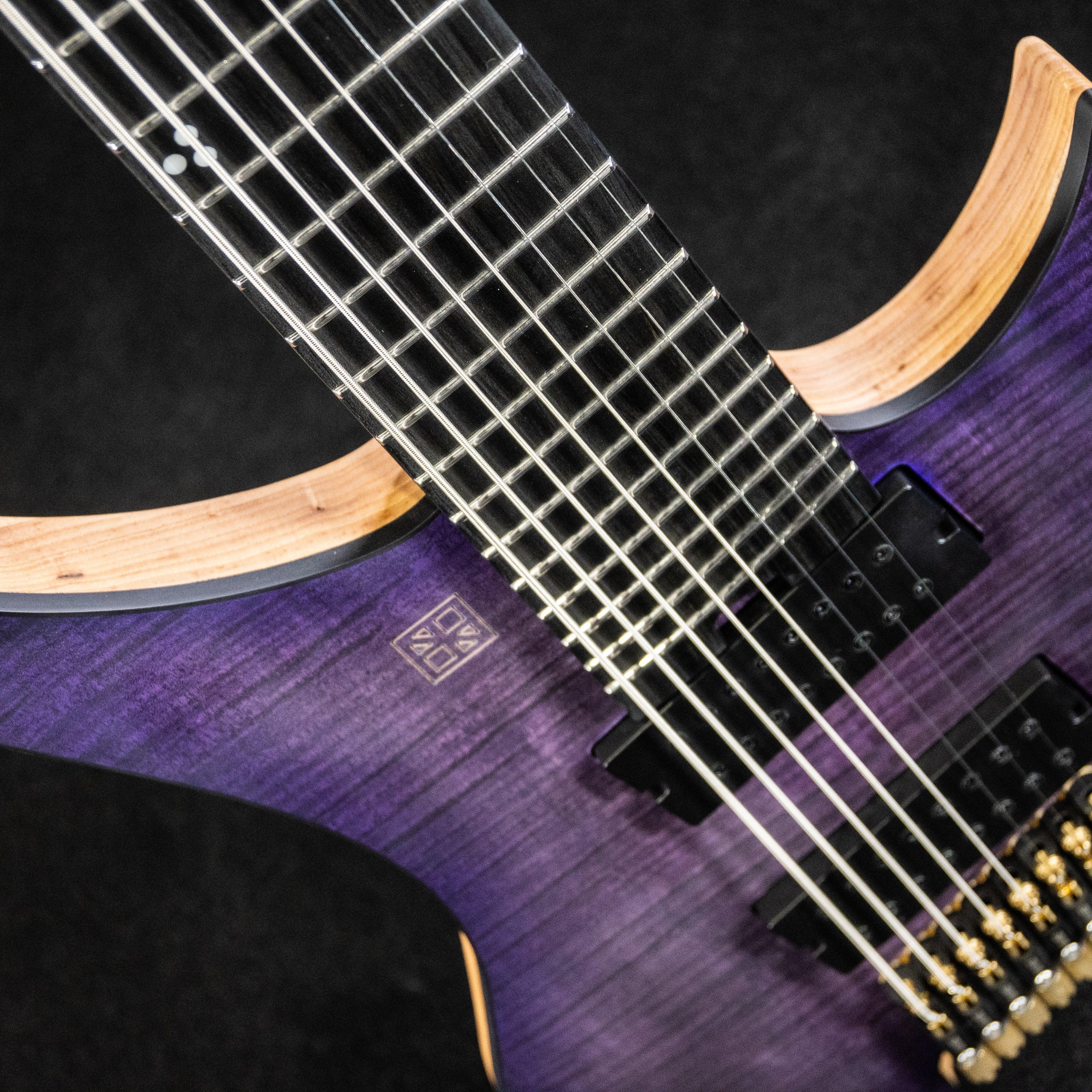 GOC Materia Headless 8 String Masterbuilt (Worn Violet) - Impulse Music Co.