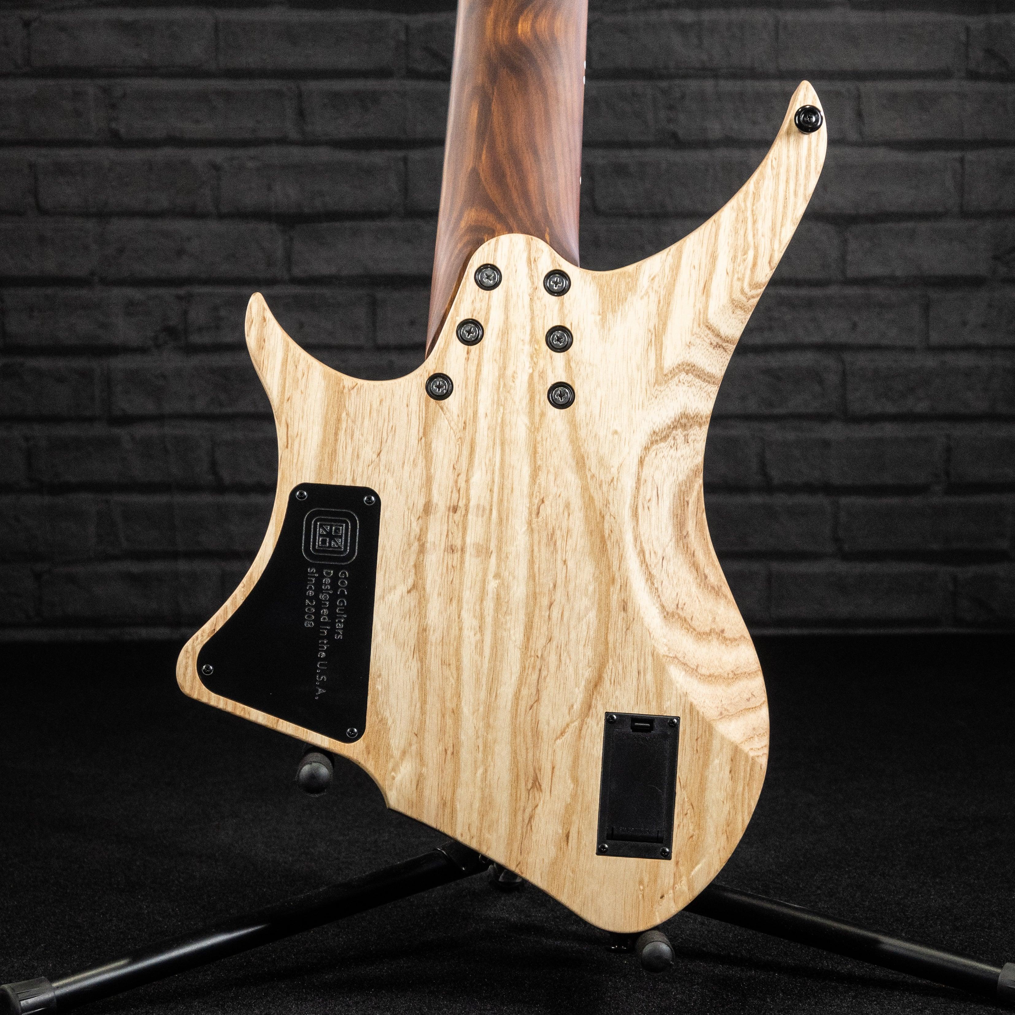 GOC Materia Headless 8 String Masterbuilt (Worn Violet) - Impulse Music Co.