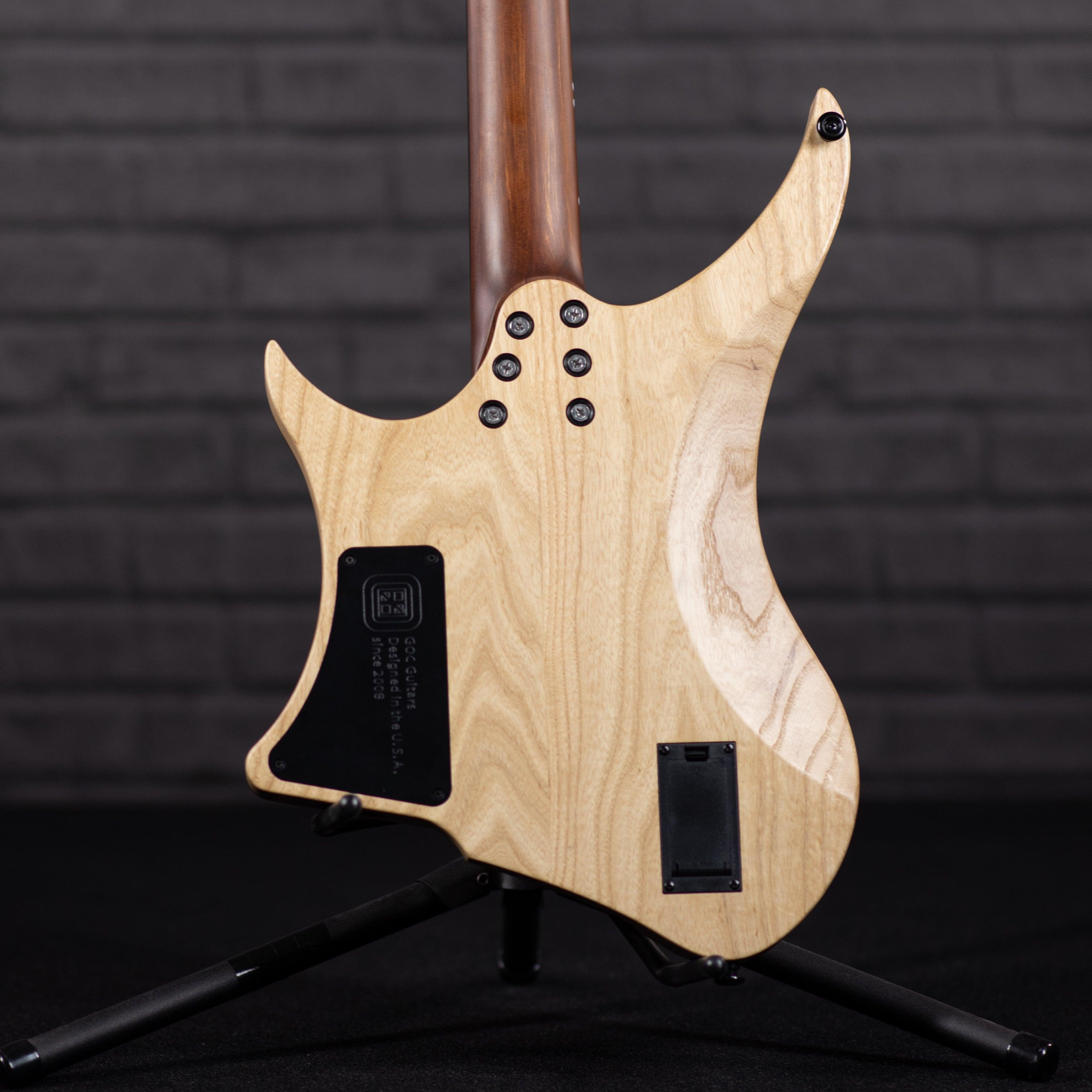 GOC Materia Headless Guitar 6 String (Antique Palemoon Ebony) - Impulse Music Co.