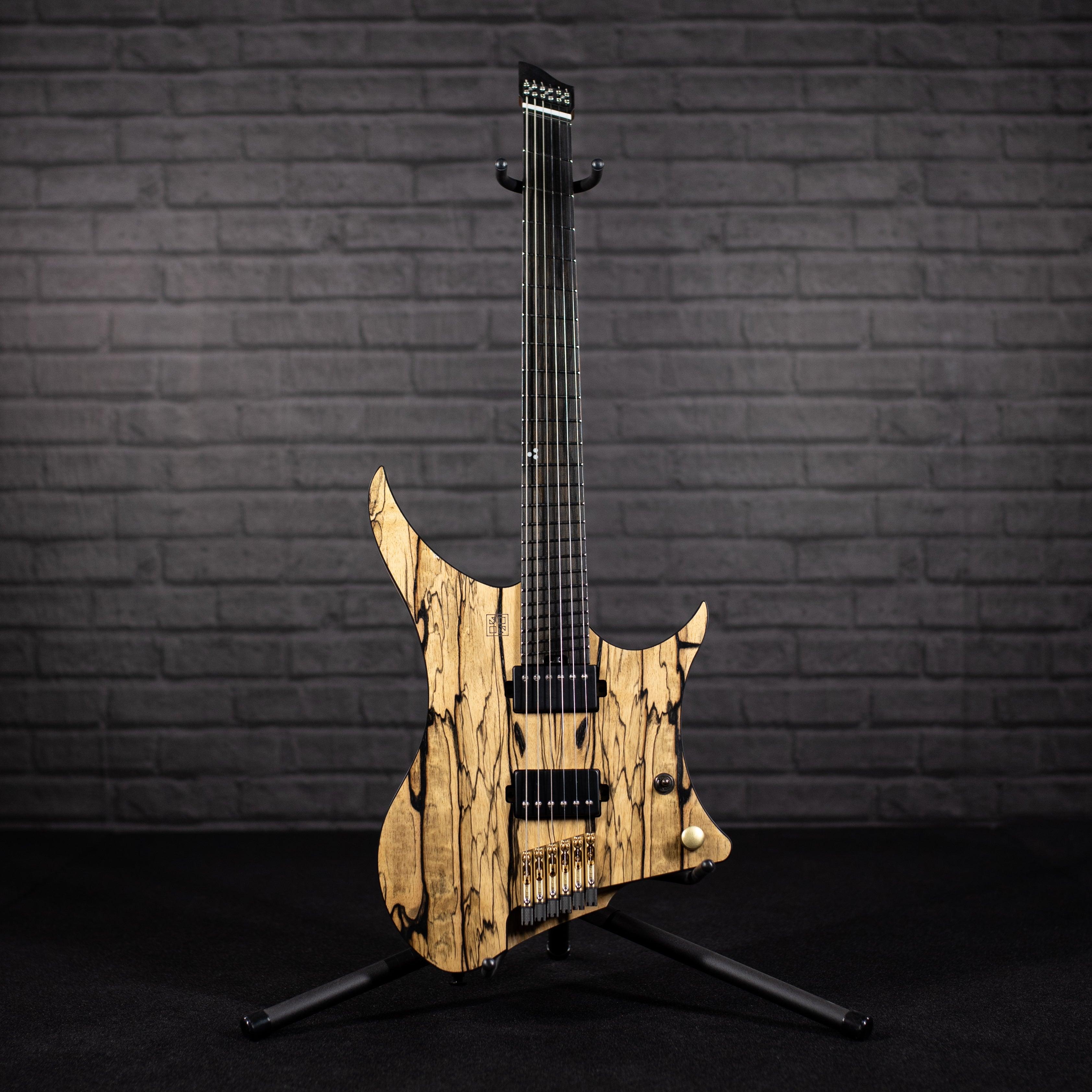 GOC Materia Headless Guitar 6 String (Antique Palemoon Ebony) - Impulse Music Co.