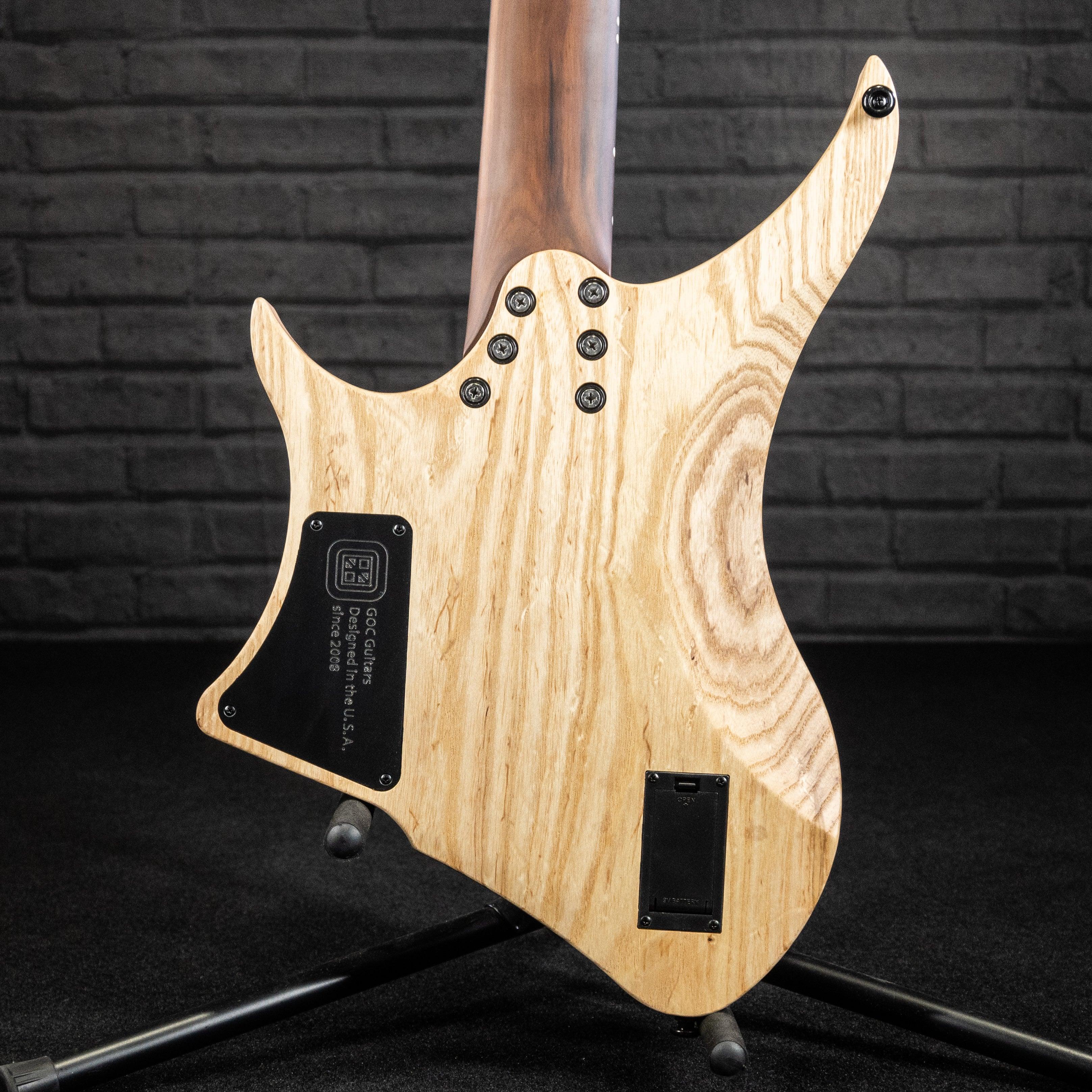 GOC Materia Headless Guitar 7 String Masterbuilt (Worn Violet) - Impulse Music Co.
