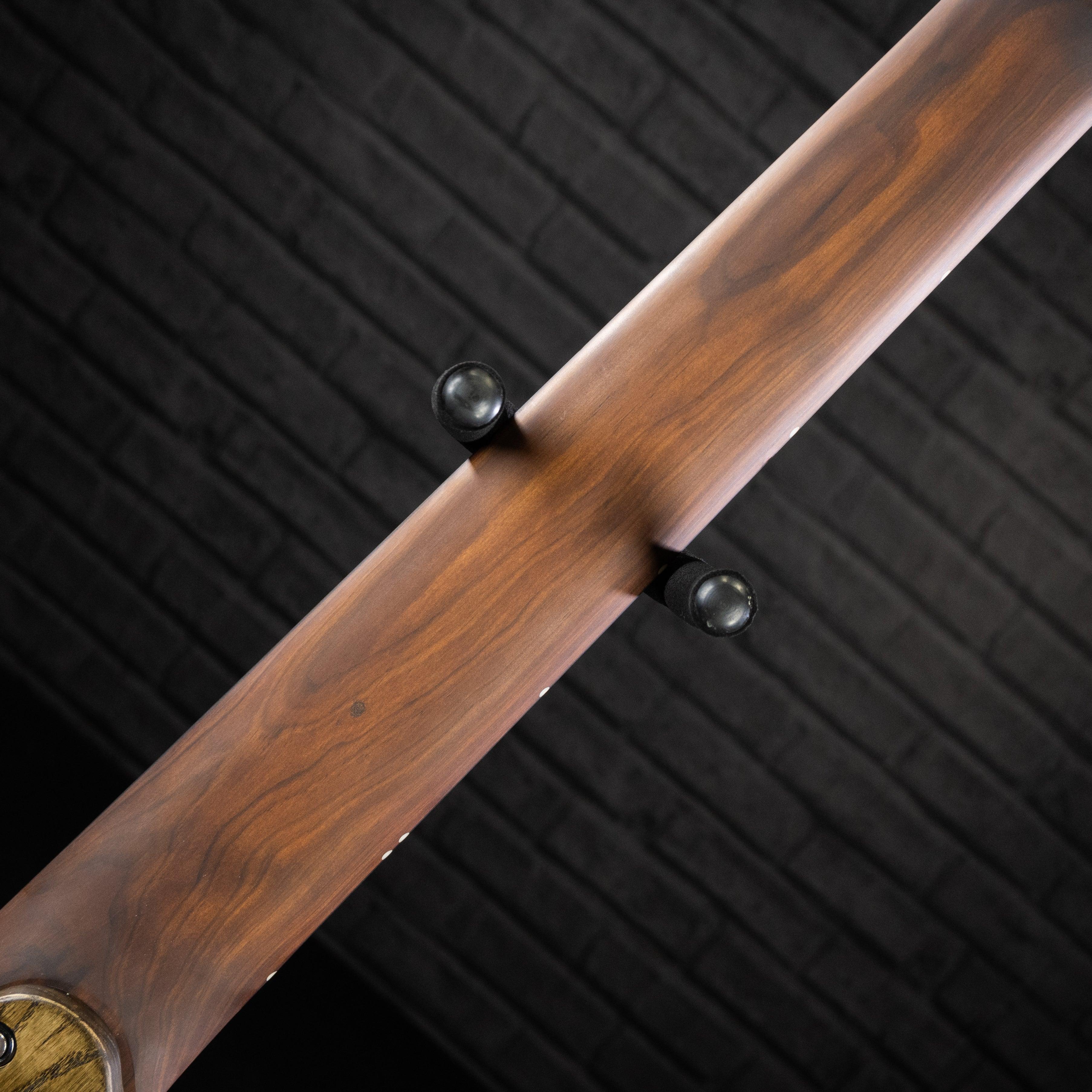 GOC Materia Headless Guitar 8 String E Series (Worn Red Flame) #00424 - Impulse Music Co.