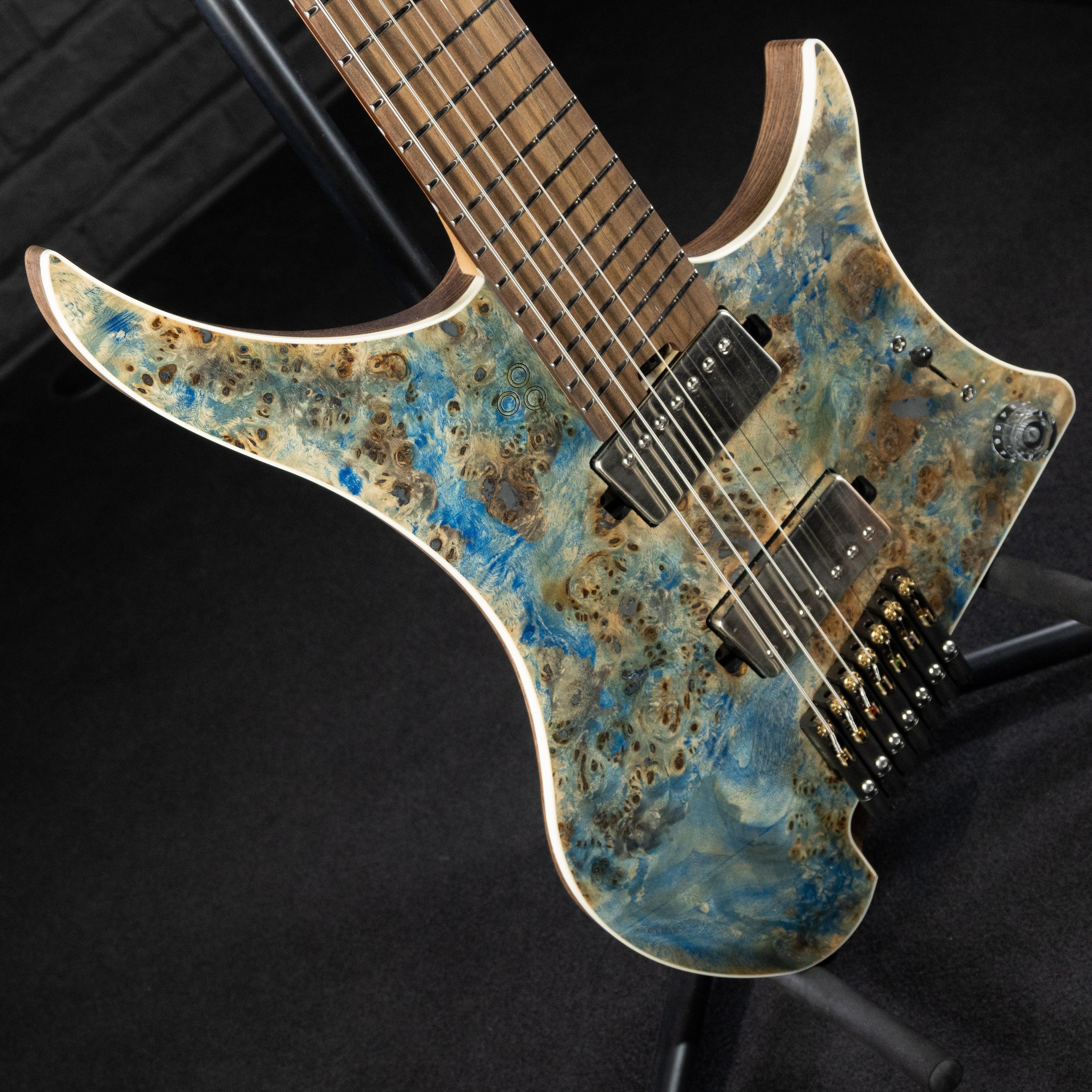 GOC MH7BAZ Materia+ 7 String Electric Guitar (Azure) - Impulse Music Co.