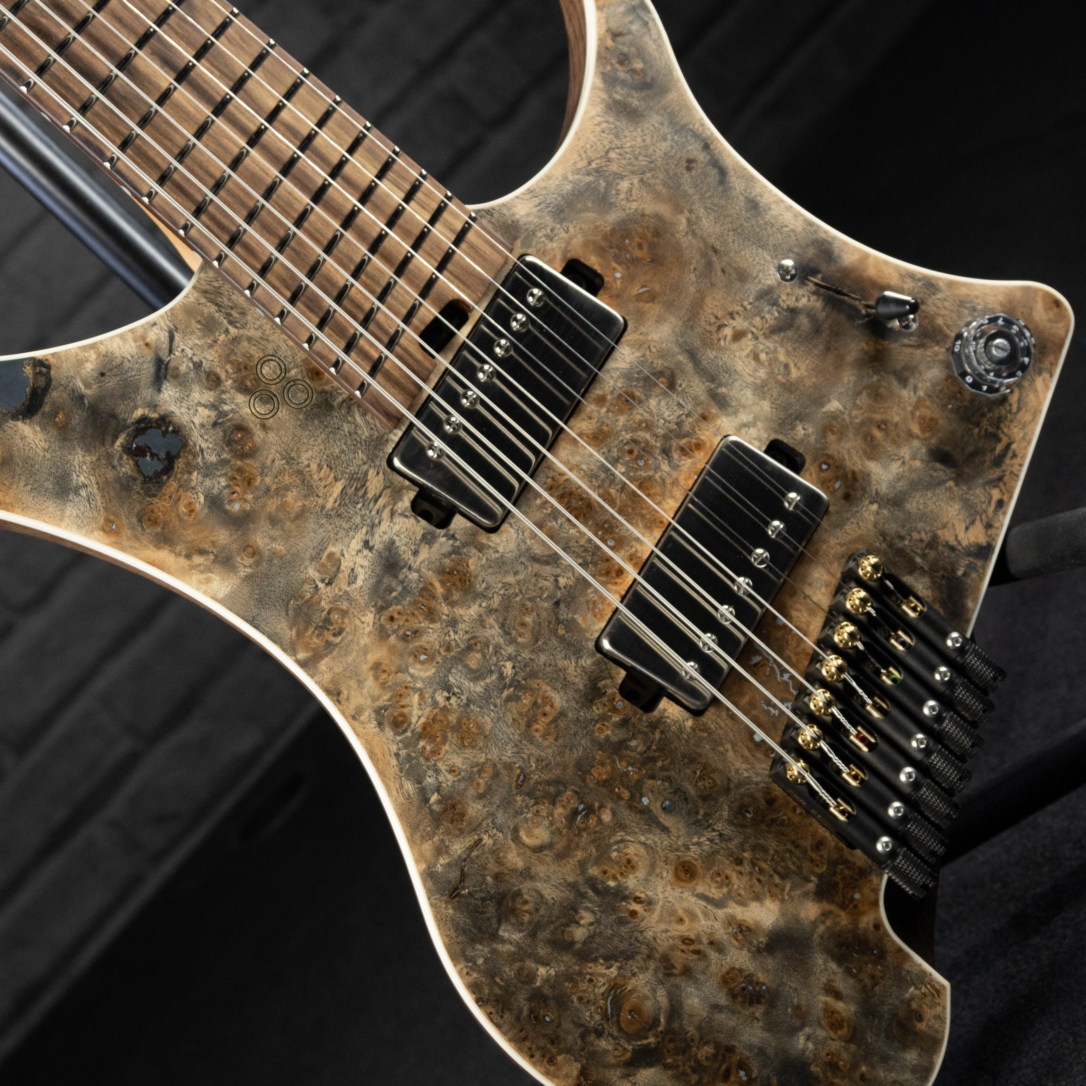 GOC MH7BNA Materia+ 7 String Electric Guitar (Natural Antique) - Impulse Music Co.