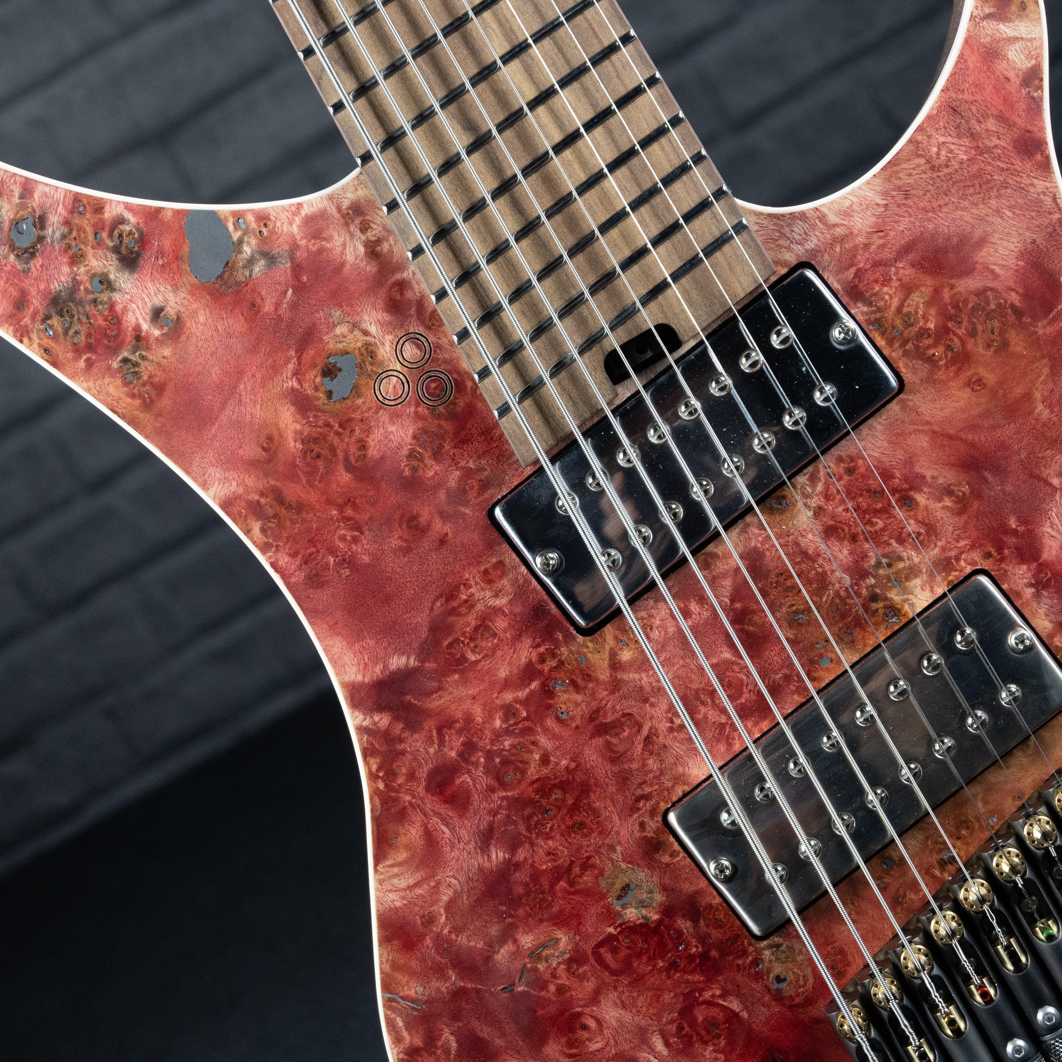 GOC MH8BCR Materia+ 8 String Electric Guitar (Crimson) - Impulse Music Co.