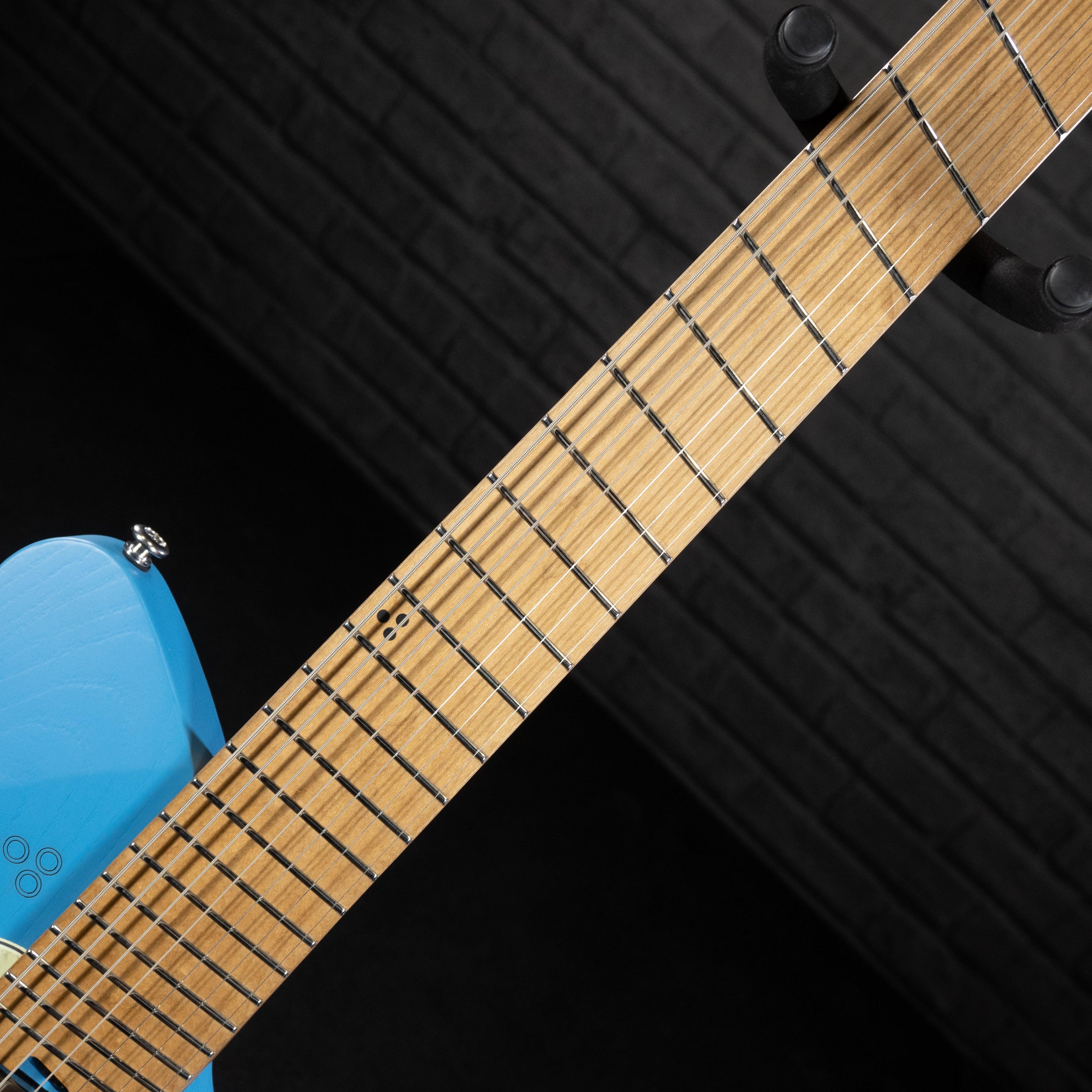 GOC Satya 7 Headless 7-String Electric Guitar (Worn Blue) - Impulse Music Co.