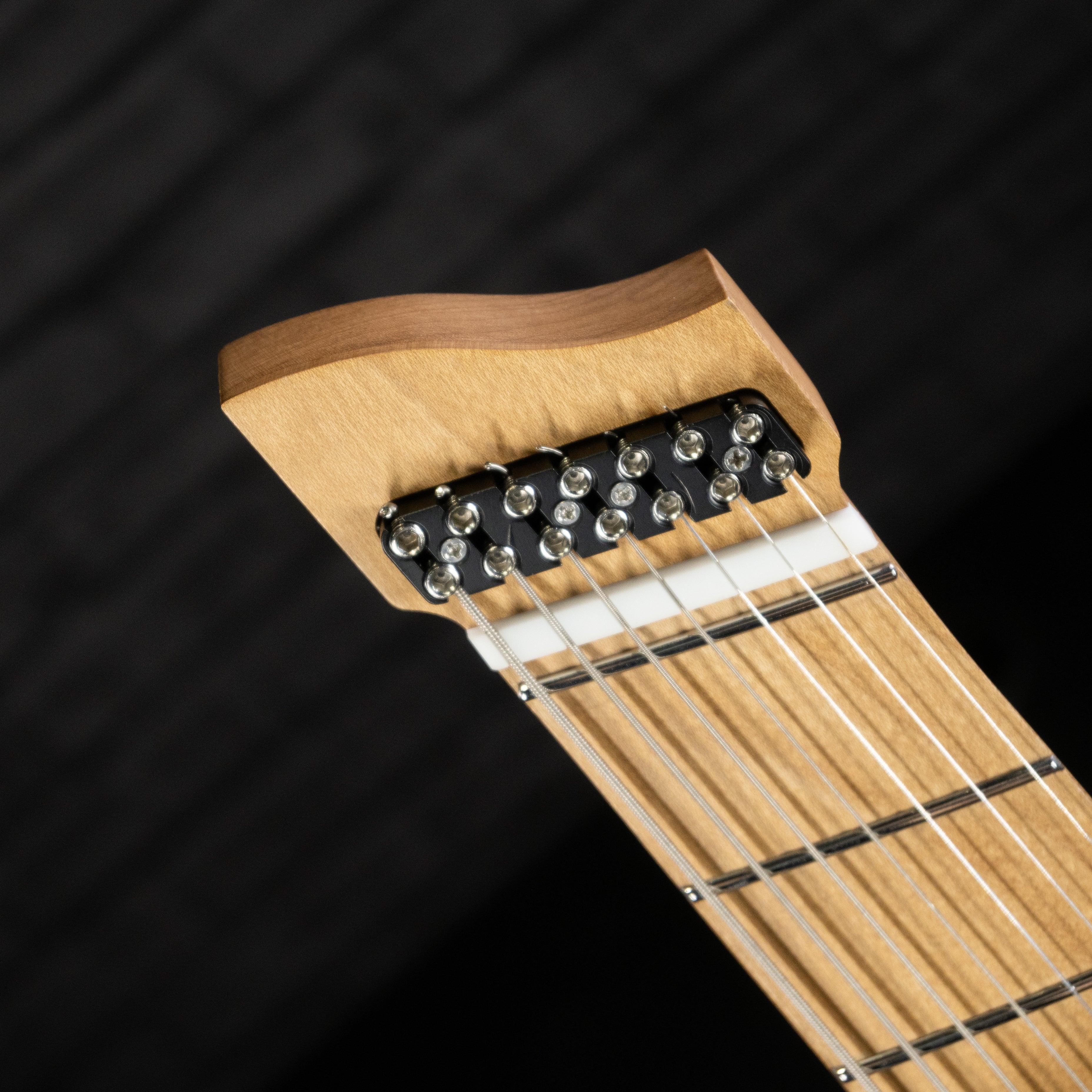 GOC Satya 7 (Worn Neon Yellow) Electric Guitar - Impulse Music Co.