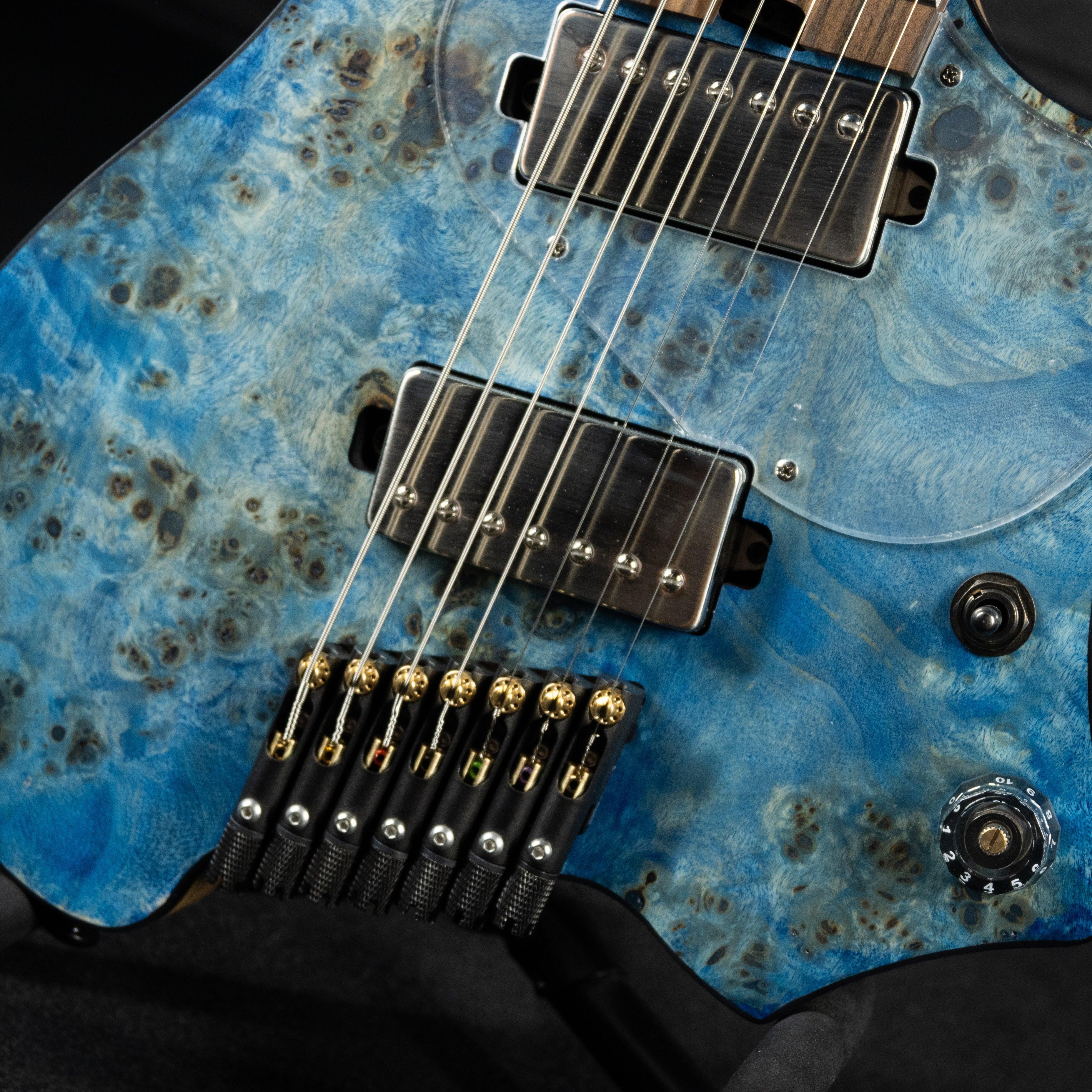 GOC Satya+ Headless Guitar 7 String SH7BAZ(Azure) - Impulse Music Co.