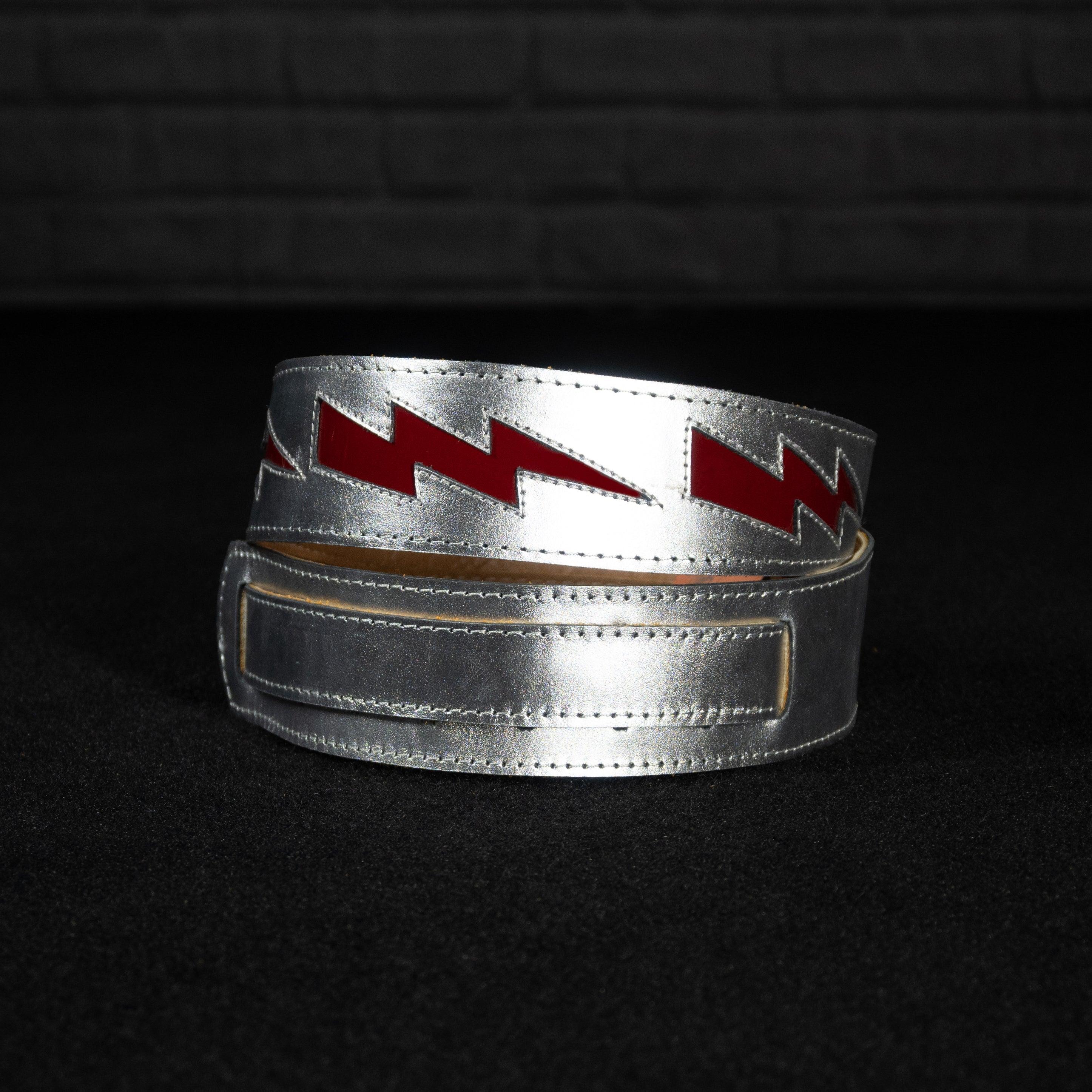 Henry Heller Lightning Bolt Cut-Out Silver/Red - Impulse Music Co.