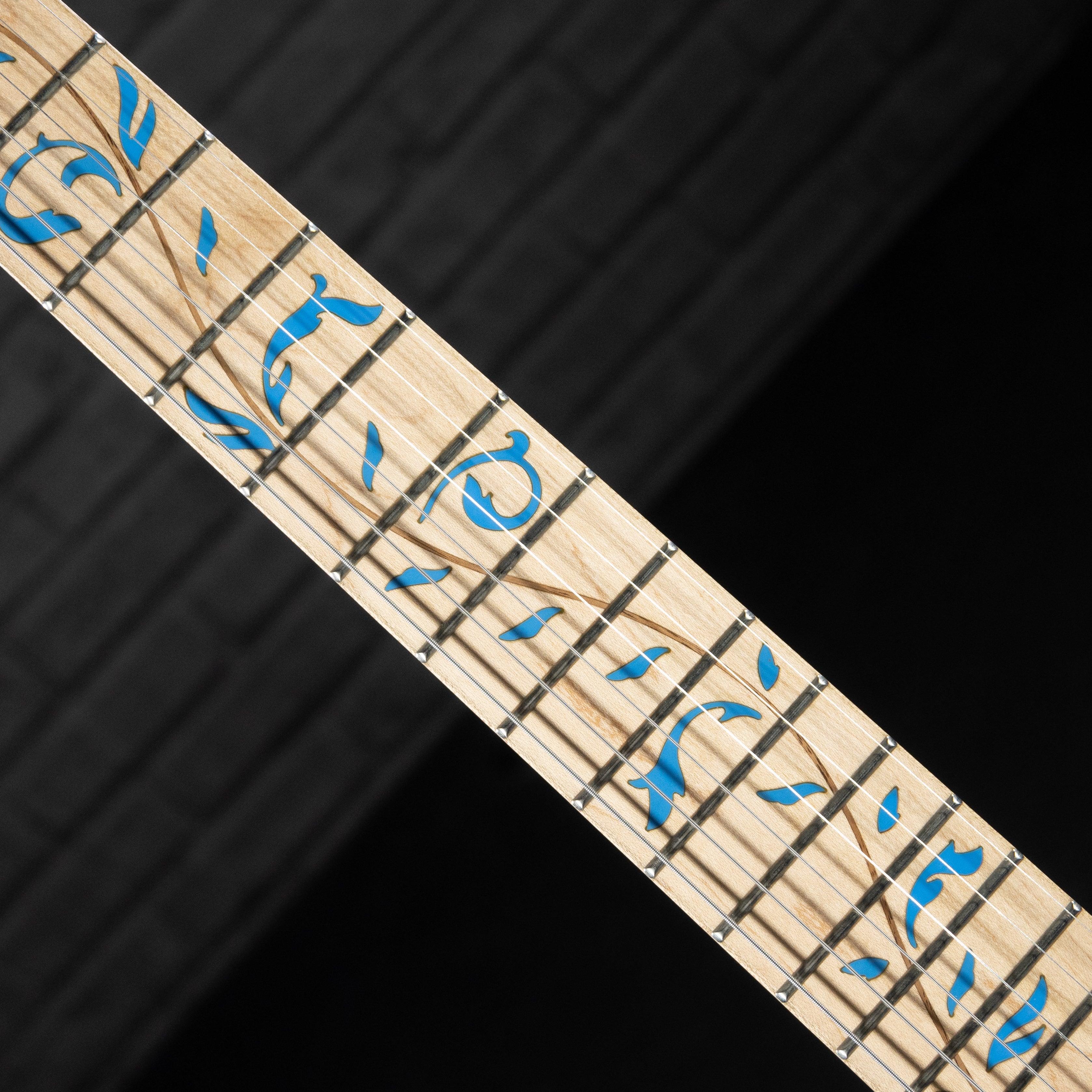 Ibanez JEM77P Steve Vai Signature Electric Guitar (Blue Floral Pattern) USED - Impulse Music Co.