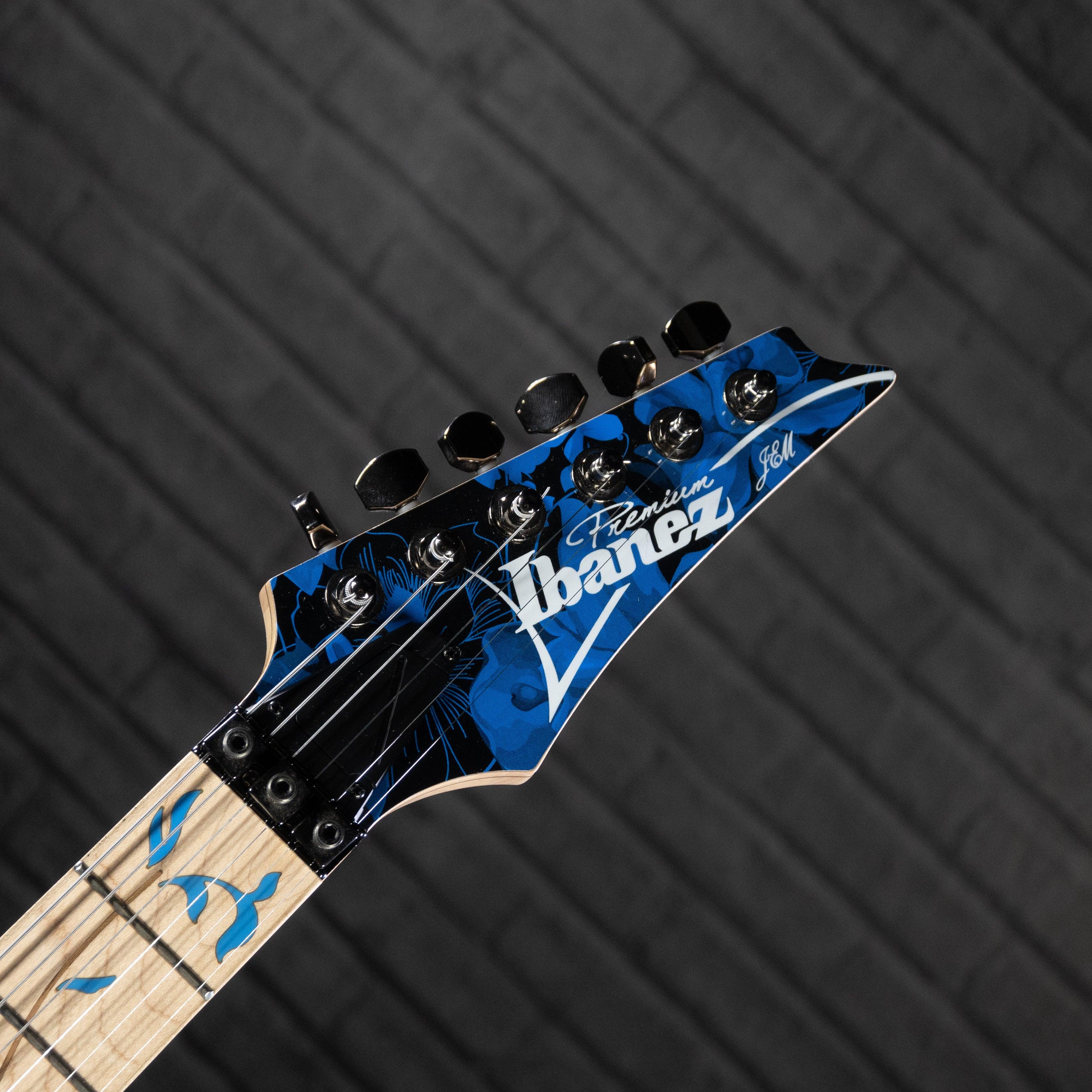 Ibanez JEM77P Steve Vai Signature Electric Guitar (Blue Floral Pattern) USED - Impulse Music Co.
