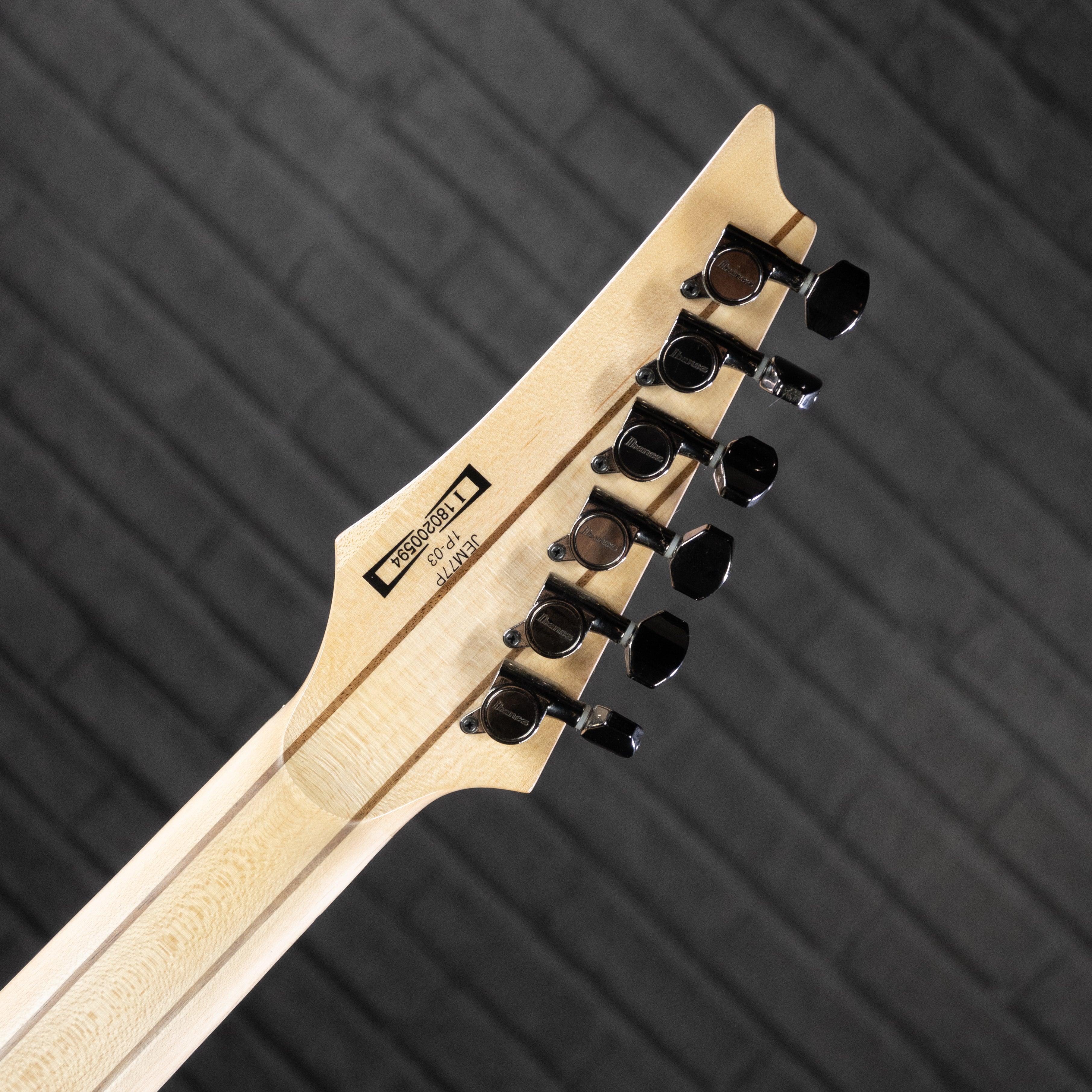 Ibanez JEM77P Steve Vai Signature Electric Guitar (Blue Floral Pattern) USED - Impulse Music Co.