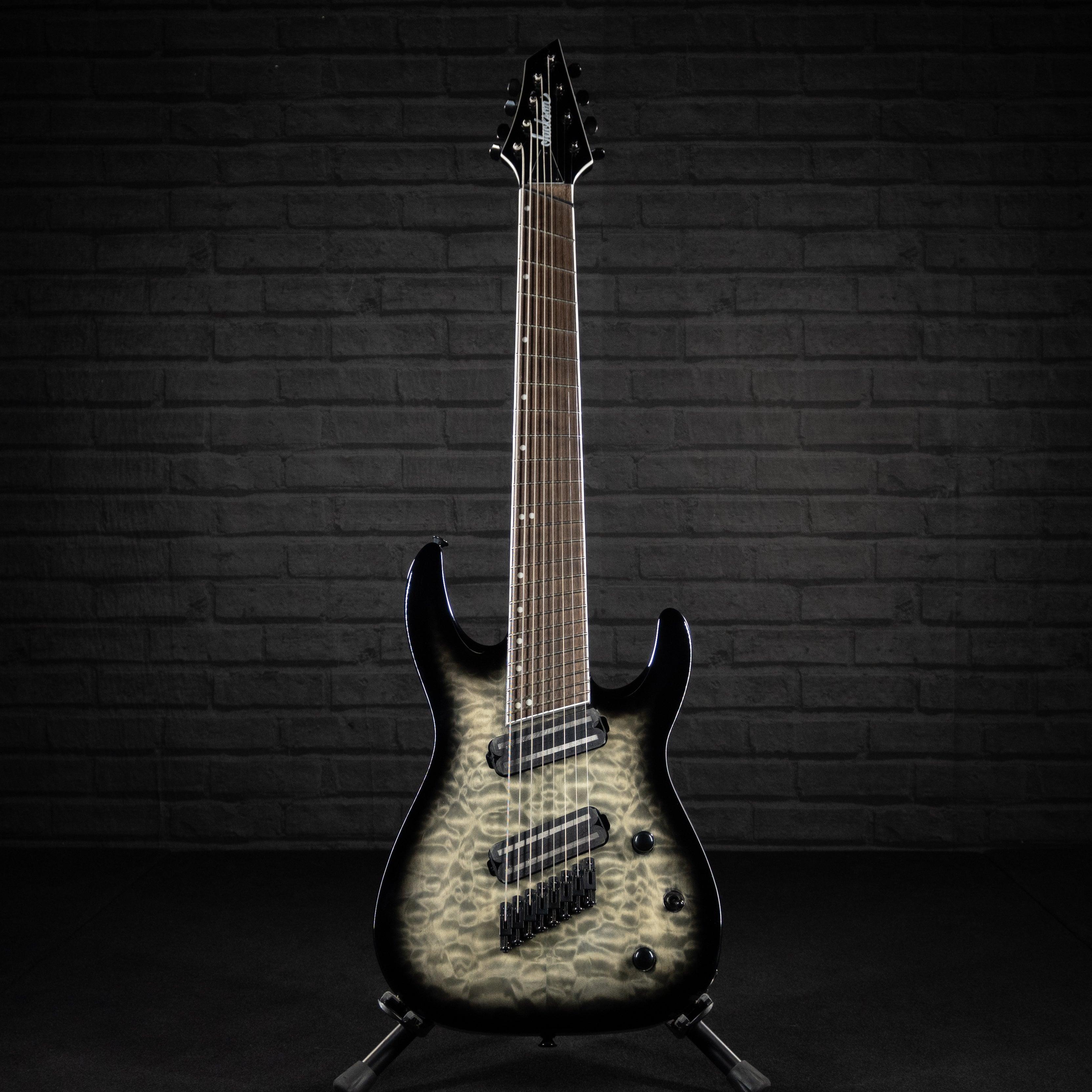 Jackson X Series Sololist Arch Top SLATX8Q MS (Transparent Black Burst) - Impulse Music Co.