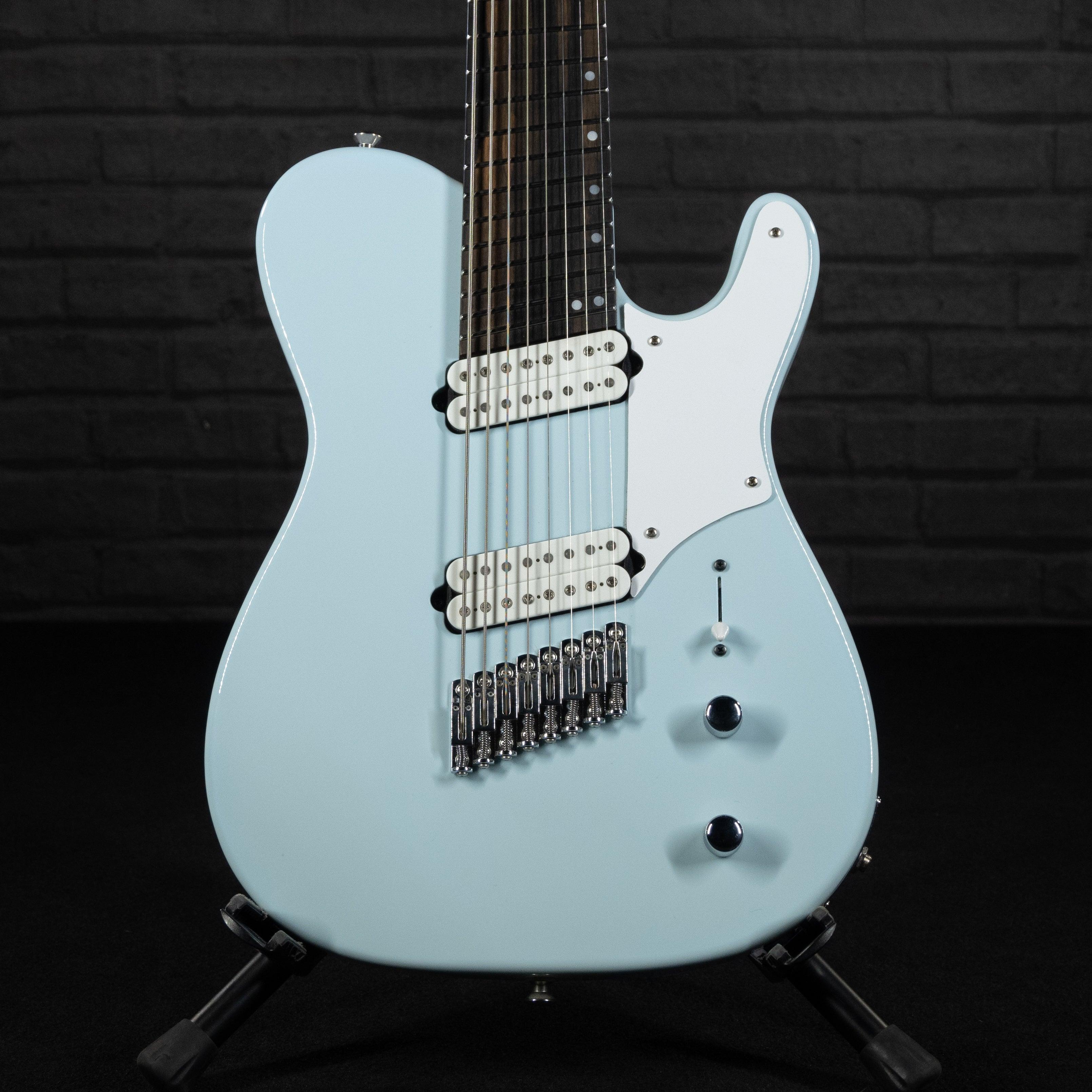 Kiesel Guitars Solo Custom 8 String Electric Guitar (Light Blue) USED - Impulse Music Co.