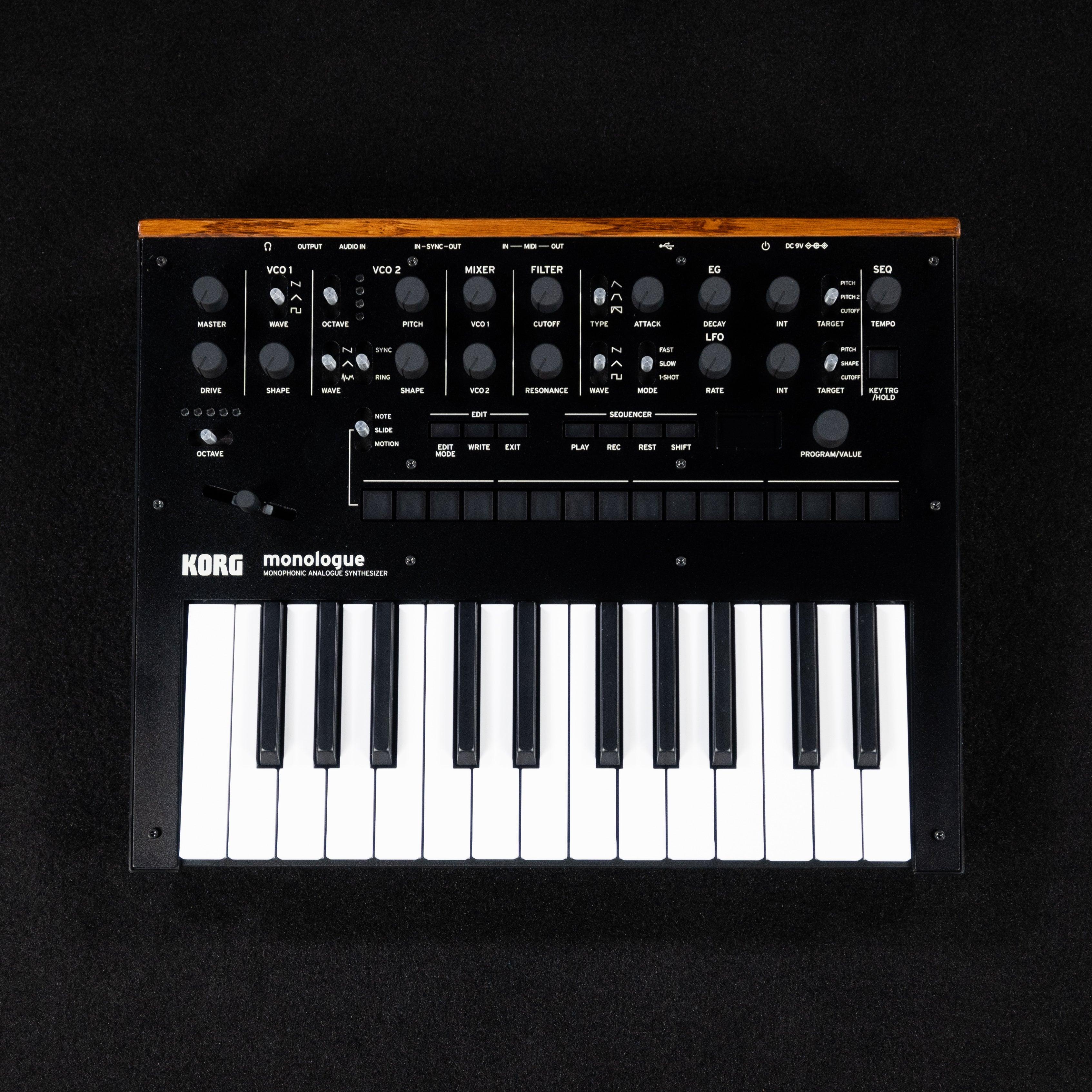 Korg Monologue -Monophonic Analogue Synthesizer Black - Impulse Music Co.