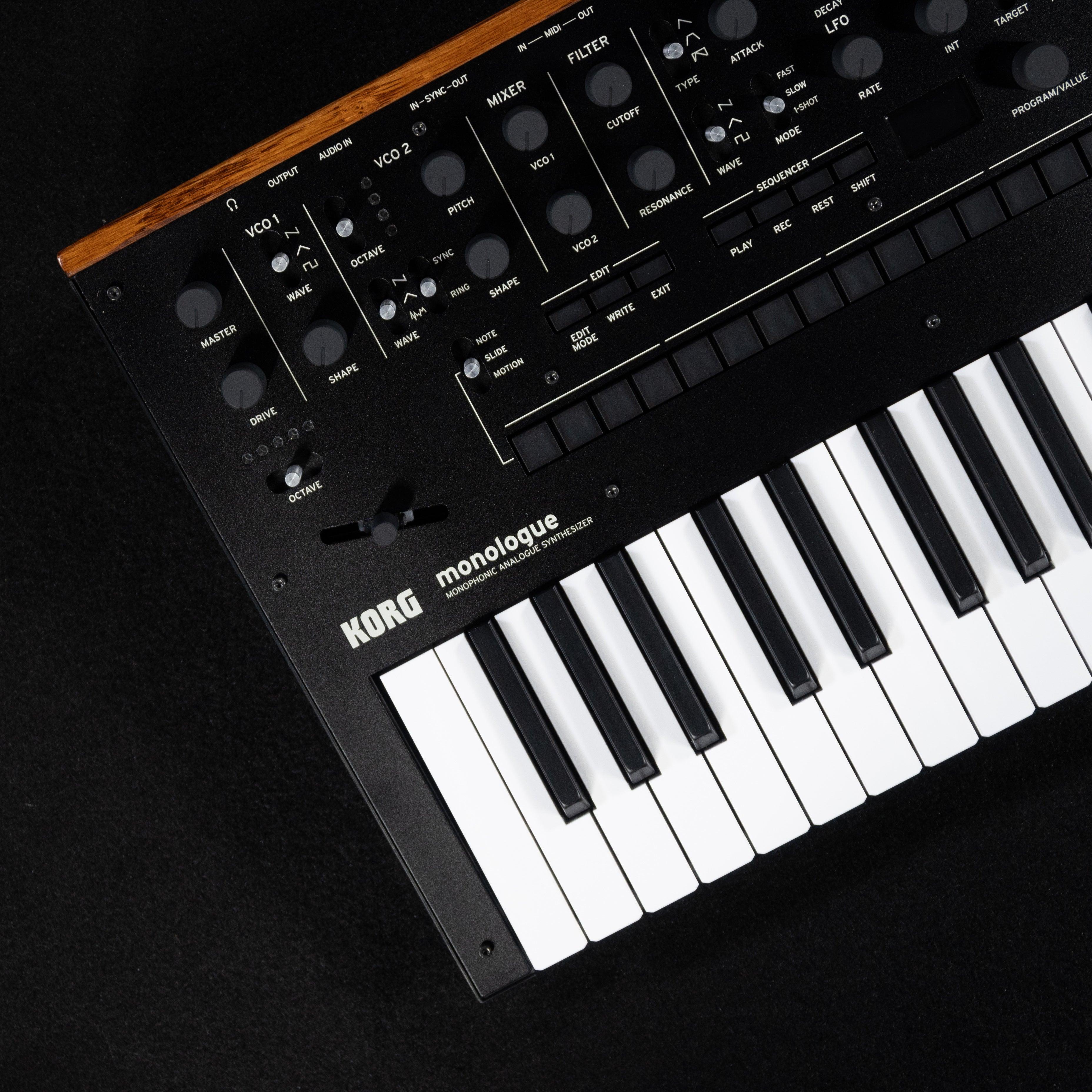 Korg Monologue -Monophonic Analogue Synthesizer Black - Impulse Music Co.