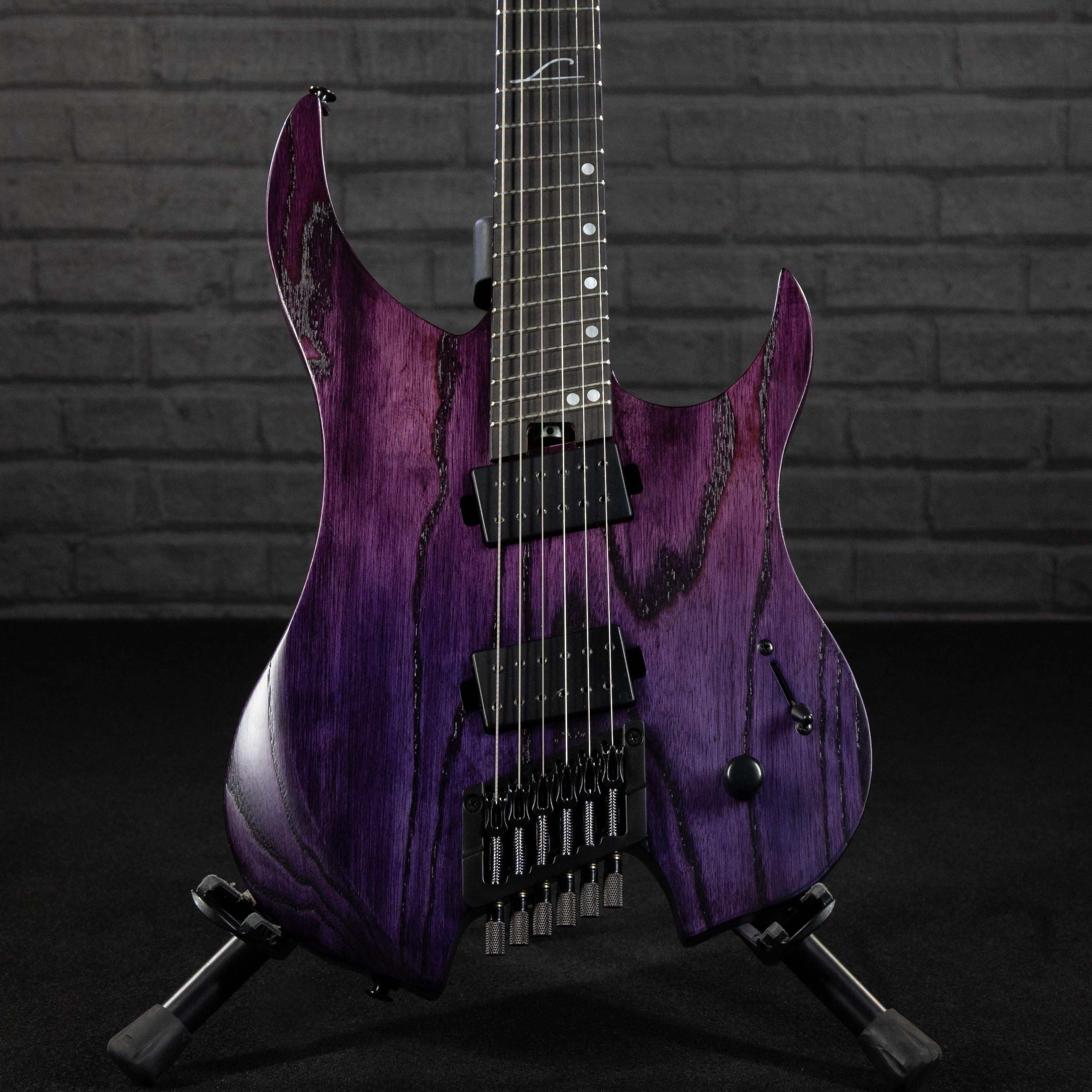 Legator Ghost G6FP 6-String Headless Multiscale Electric Guitar (Iris Fade) - Impulse Music Co.