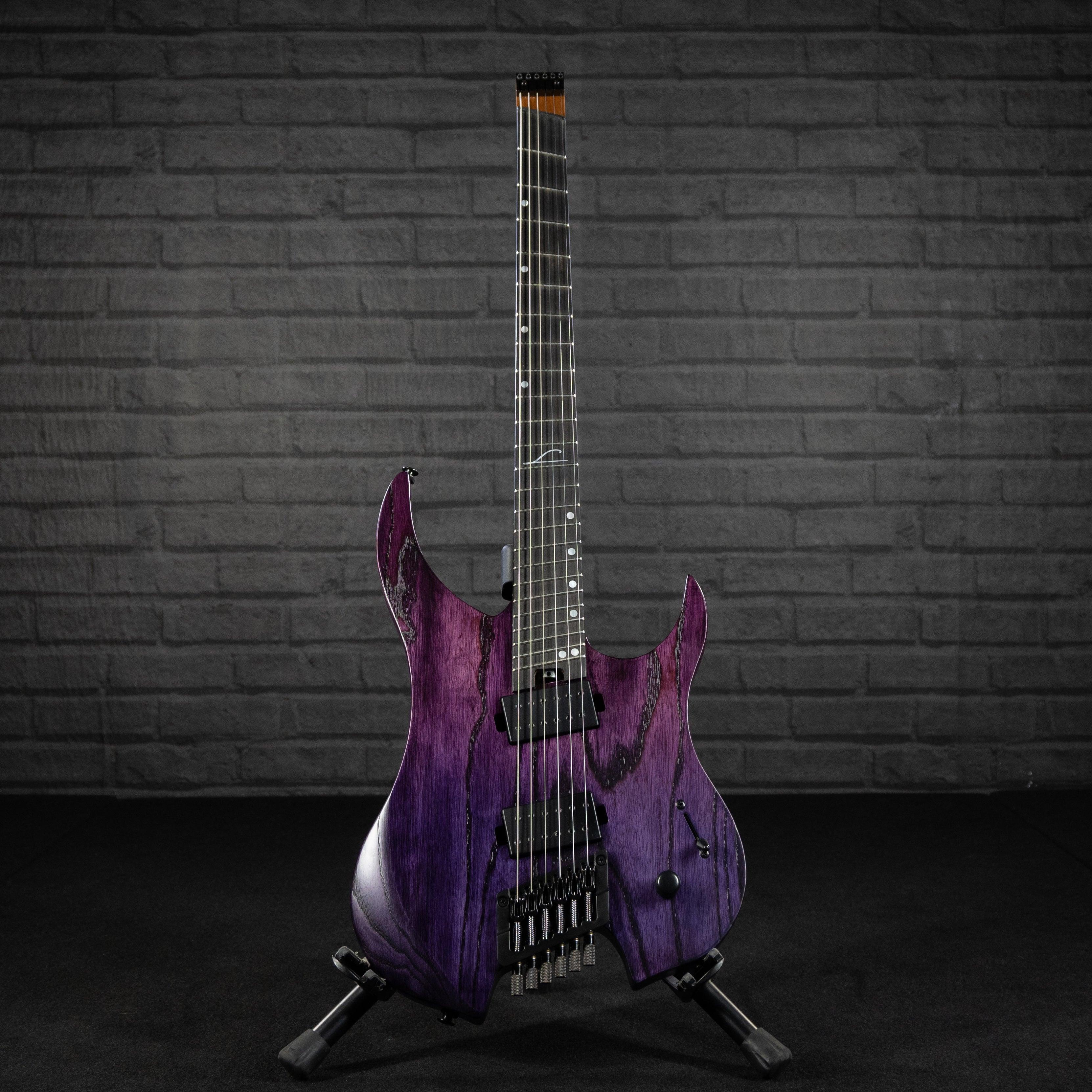 Legator Ghost G6FP 6-String Headless Multiscale Electric Guitar (Iris Fade) - Impulse Music Co.