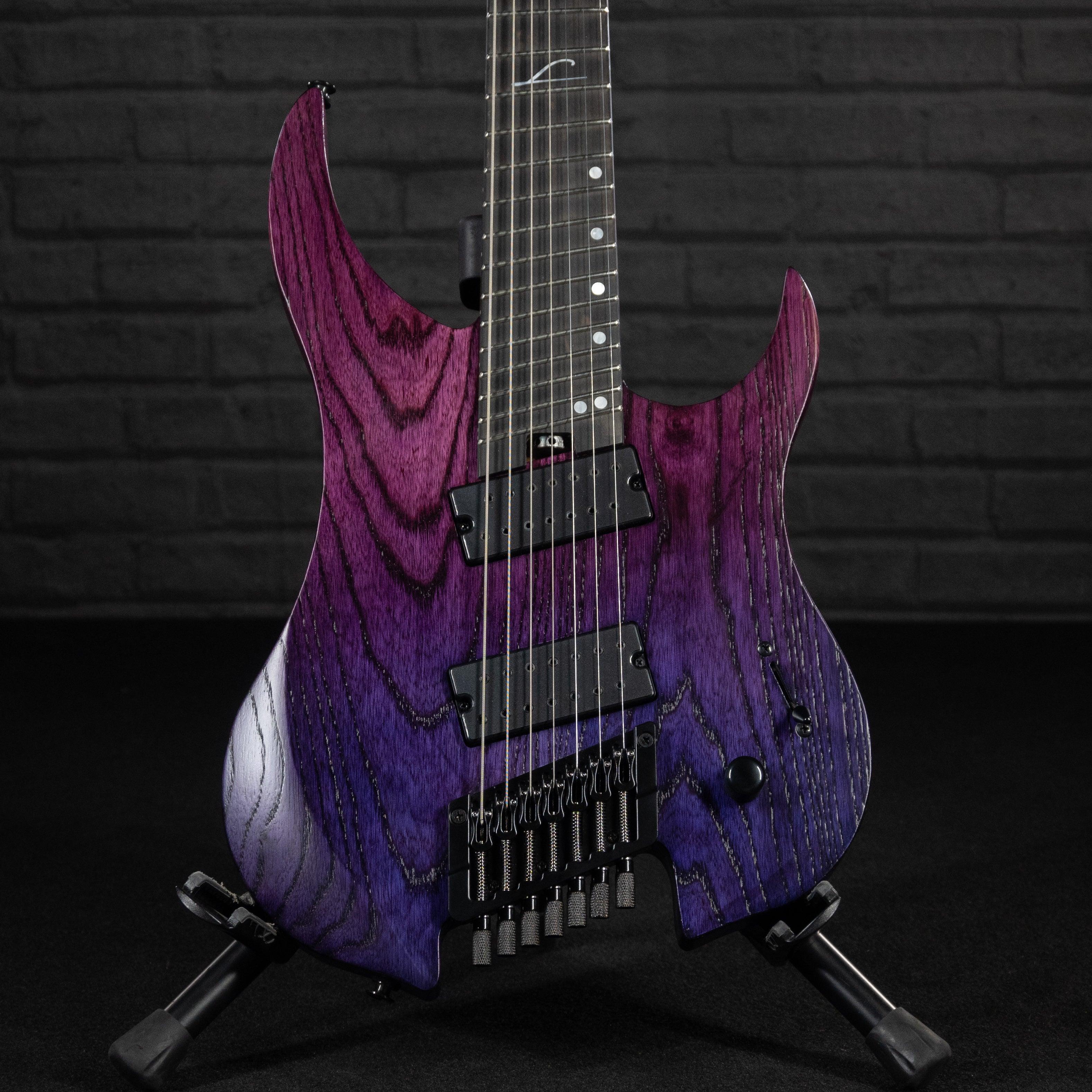 Legator Ghost G7FP 7-String Headless Multiscale Electric Guitar (Iris Fade) - Impulse Music Co.