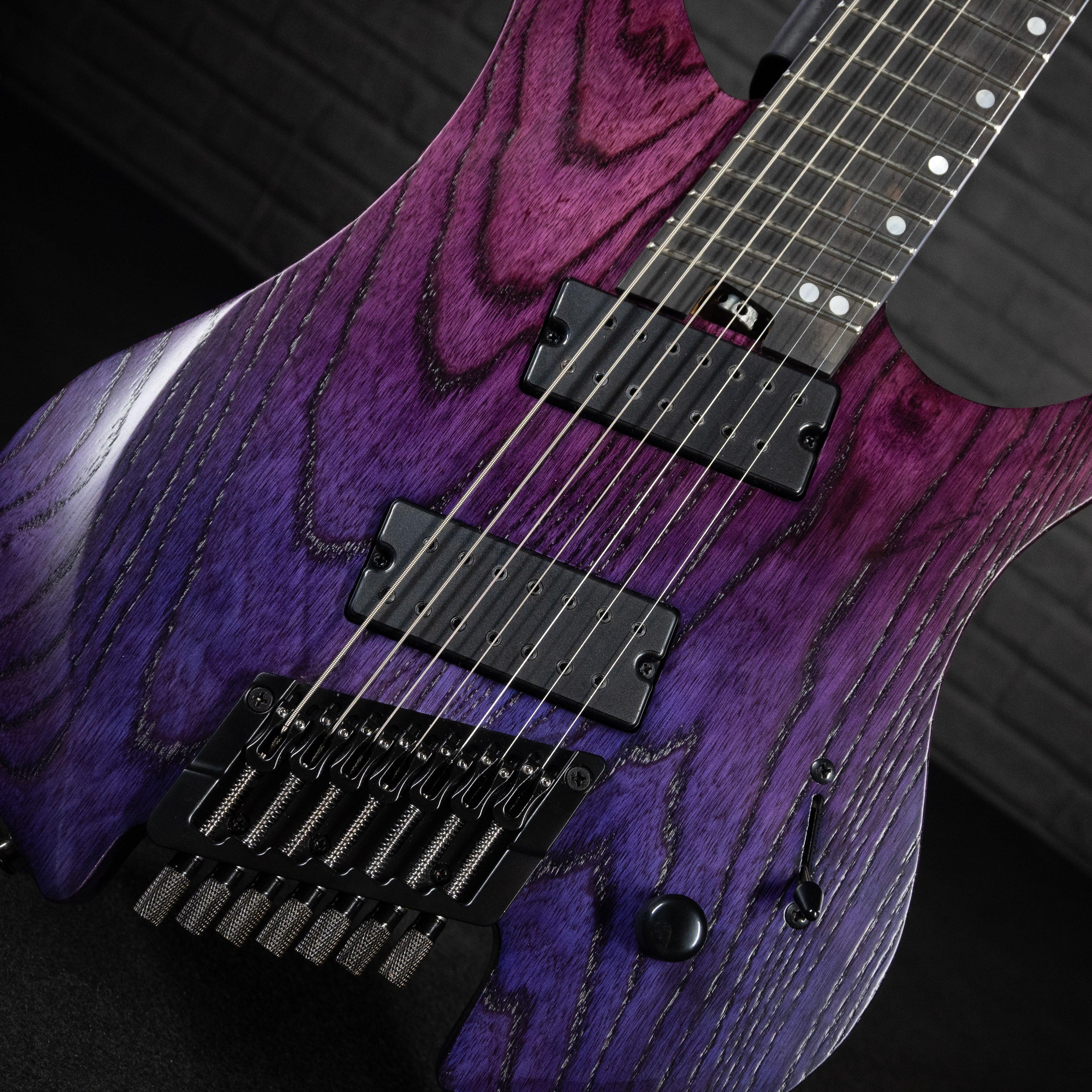 Legator Ghost G7FP 7-String Headless Multiscale Electric Guitar (Iris Fade) - Impulse Music Co.