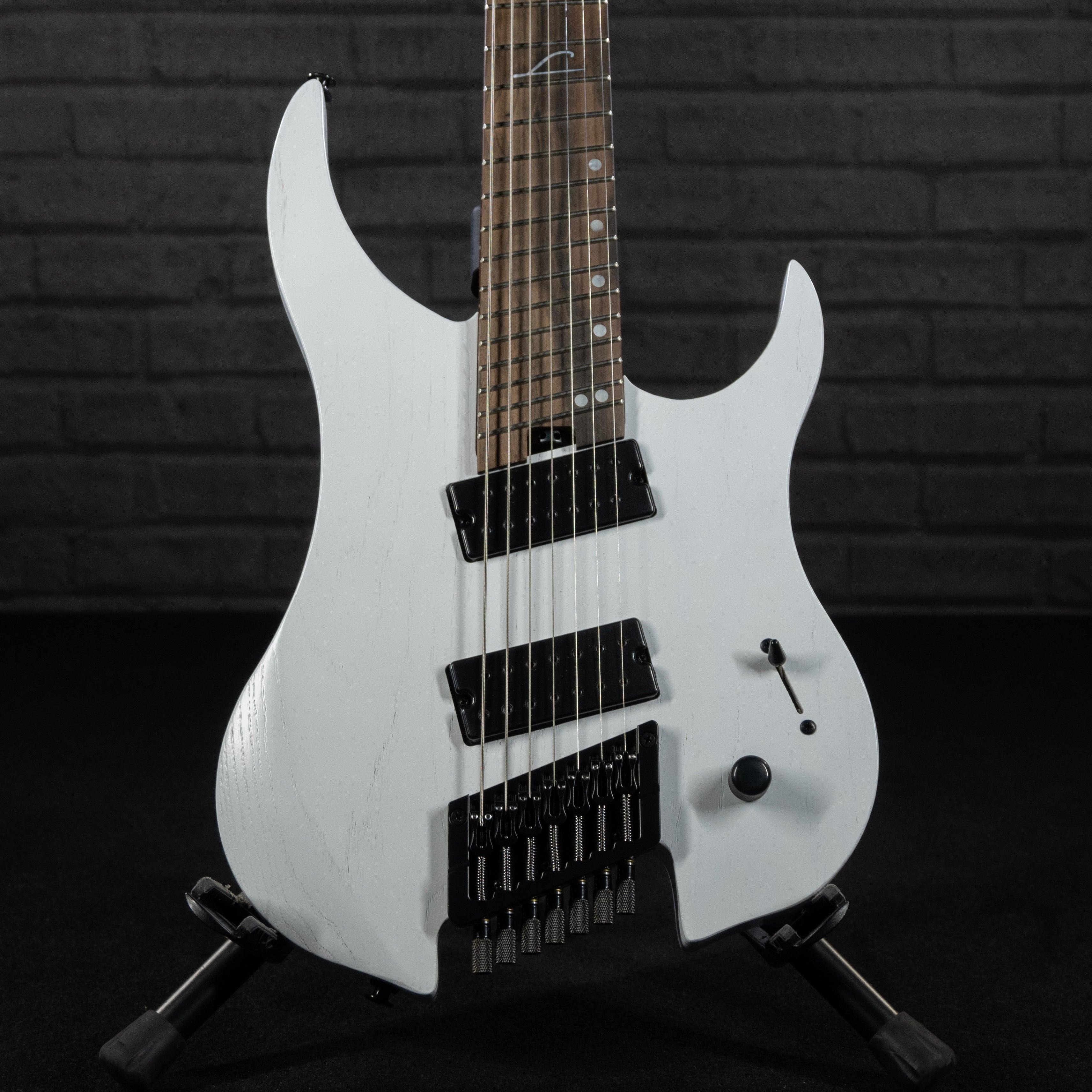 Legator Ghost G7FP 7-String Headless Multiscale Electric Guitar (SnowFall) - Impulse Music Co.