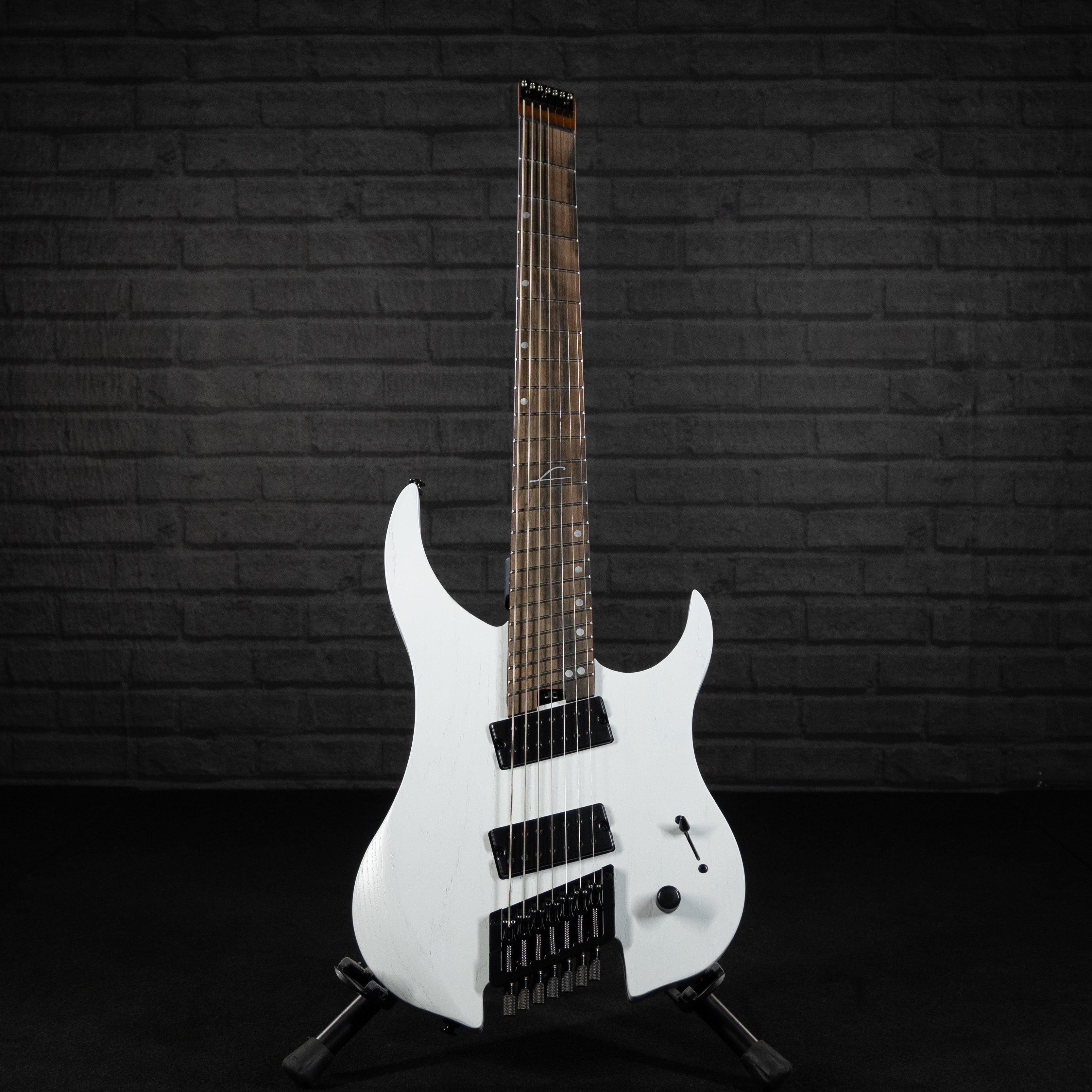 Legator Ghost G7FP 7-String Headless Multiscale Electric Guitar (SnowFall) - Impulse Music Co.
