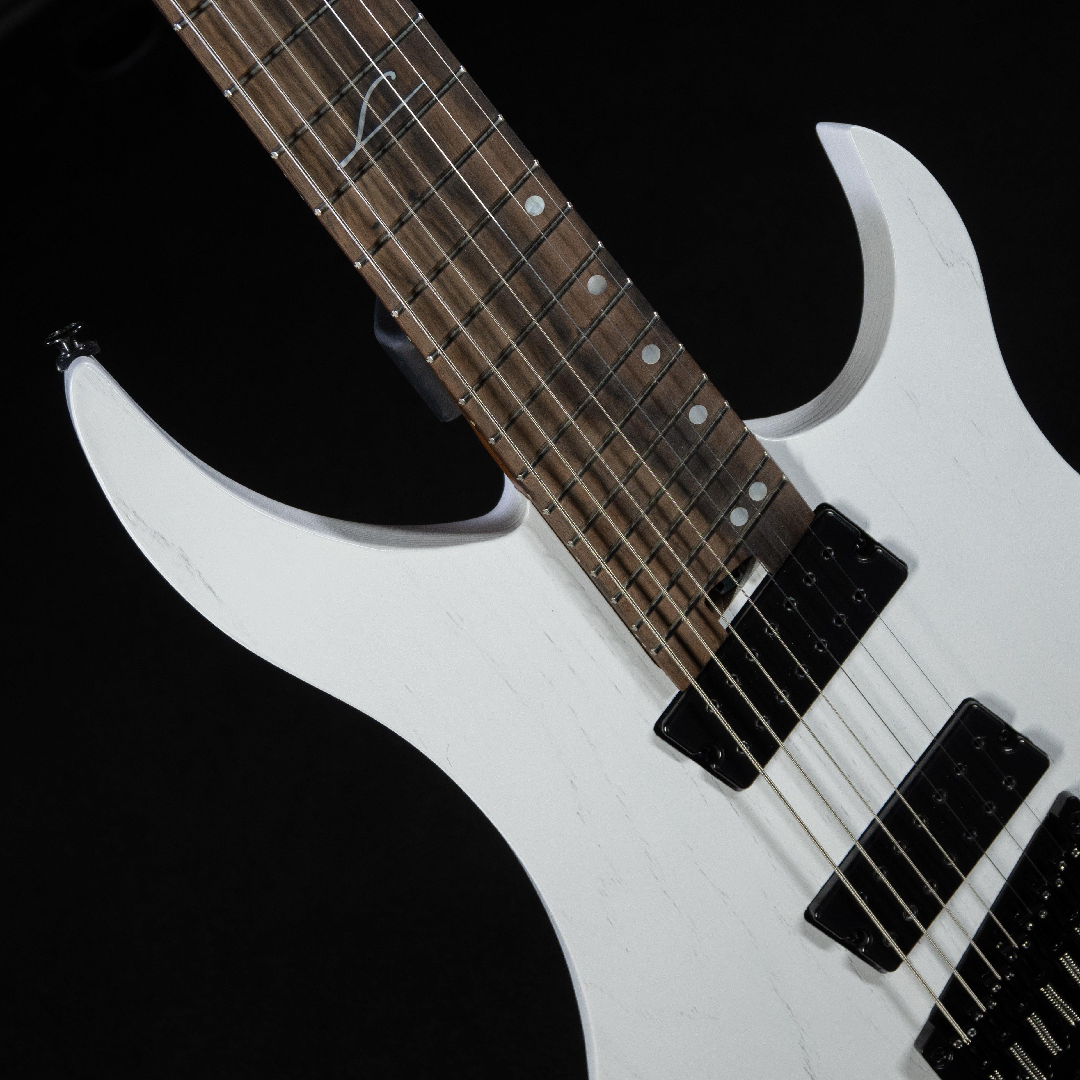 Legator Ghost G7FP 7-String Headless Multiscale Electric Guitar (SnowFall) - Impulse Music Co.