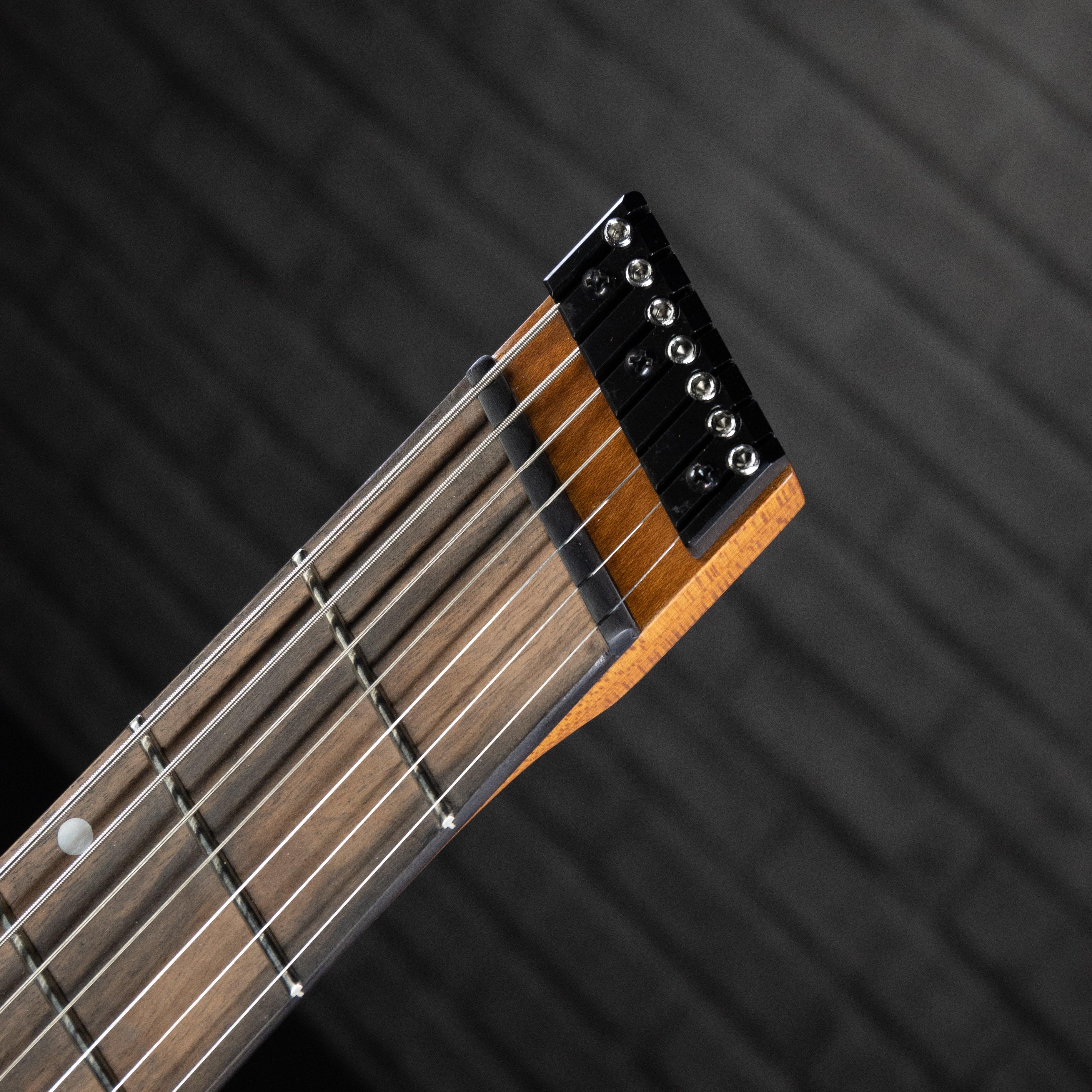 Legator Ghost G7FP 7-String Headless Multiscale Electric Guitar (SnowFall) - Impulse Music Co.