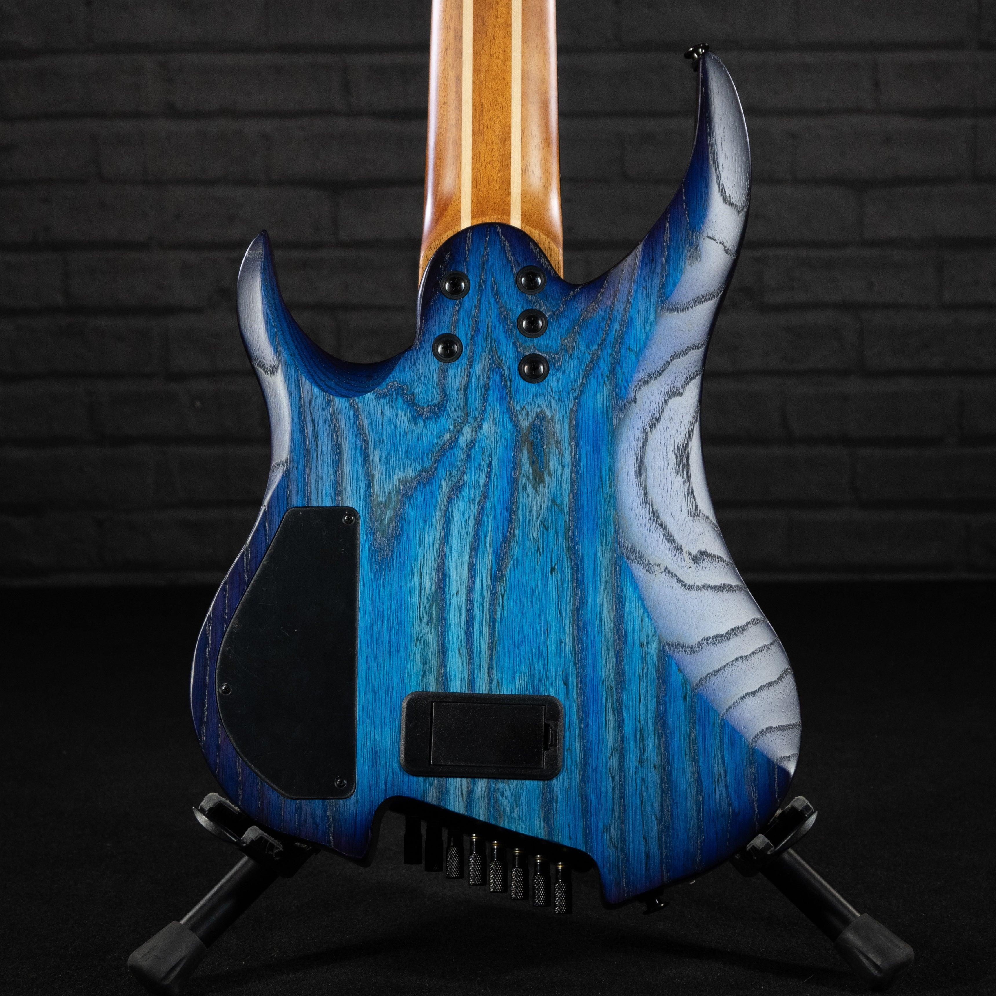 Legator Ghost G8FP 8-String Headless Multiscale Electric Guitar (Cali Cobalt) - Impulse Music Co.