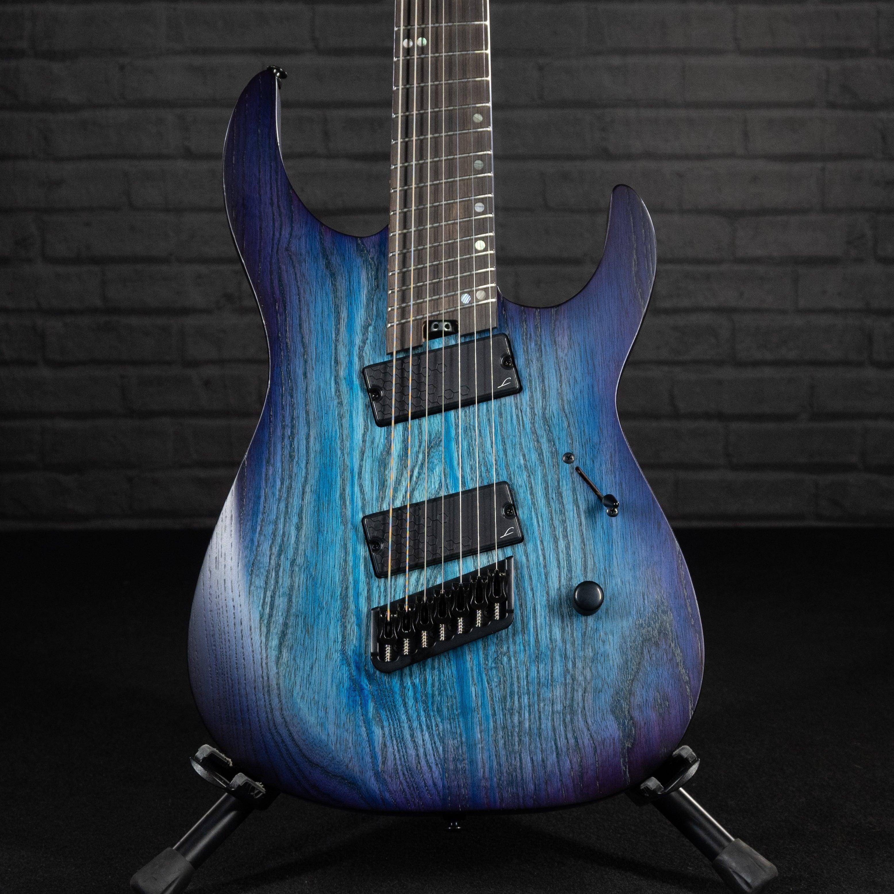 Legator Ninja N7FP 7-string Multiscale Electric Guitar (Cali Cobalt) - Impulse Music Co.