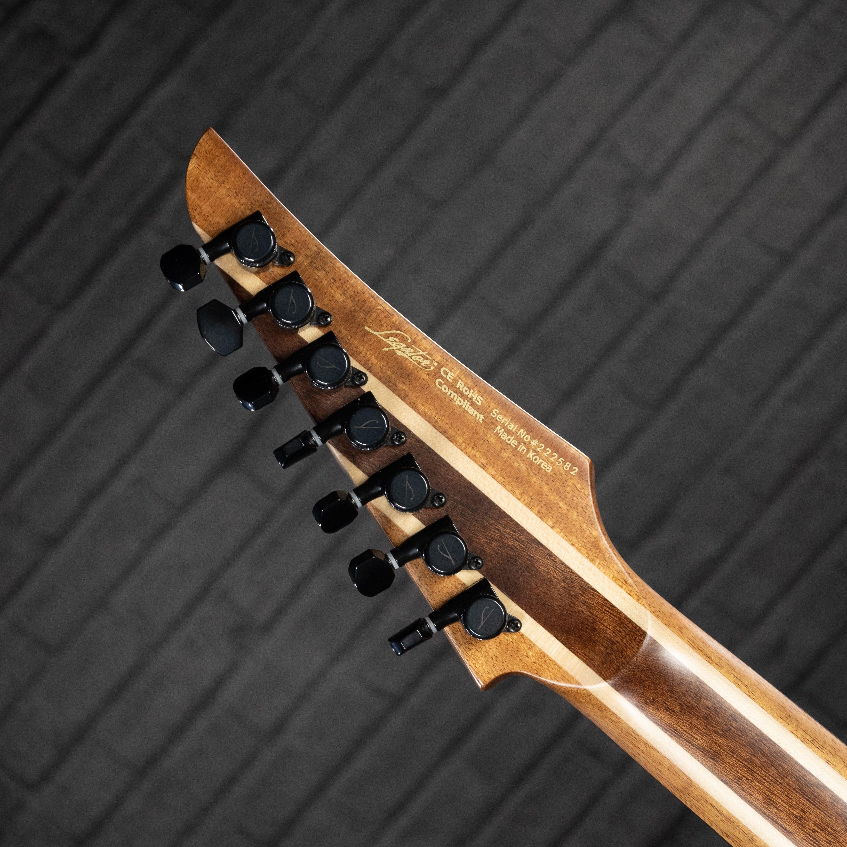 Legator Ninja N7FP 7-string Multiscale Electric Guitar (Cali Cobalt) - Impulse Music Co.